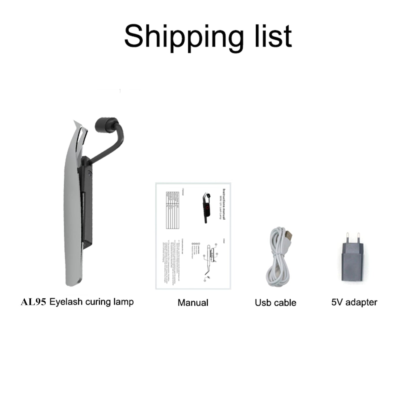 Led Uv Lash Lamp Flash Cure Light for Eyelash Extension,Eyelash Extension Tweezers with Gooseneck Light,for Eyelash/Nail Tech,Portable Mini Handheld Beauty Flash Cure Pen