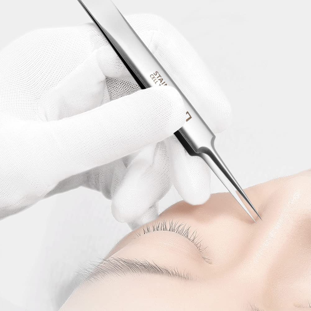 Professional Facial Blackhead Remover Tweezers,3Pcs Precision Pimple Popper Tool Kit for Whitehead Ance Blemishs Comedones Stainless Steel Makeup Tool - Matte