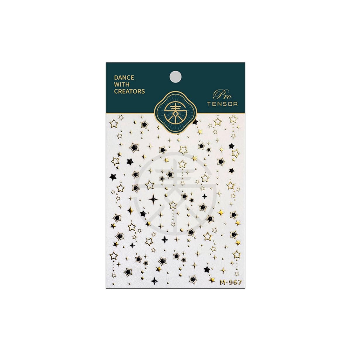 Gold Star Nail Art Sticker 5D Embossed Gold Black Star Design Nail Art Sticker Self Adhesive Nail Decals Supplies Accessories for Women Manicure DIY Decoration