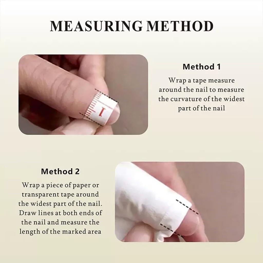 Almond Press on Nails Medium - Handmade Fake Nails with 3D Gold Flower Design - Winter Cherry Full Cover Glue on False Nails for Women - (Size S)