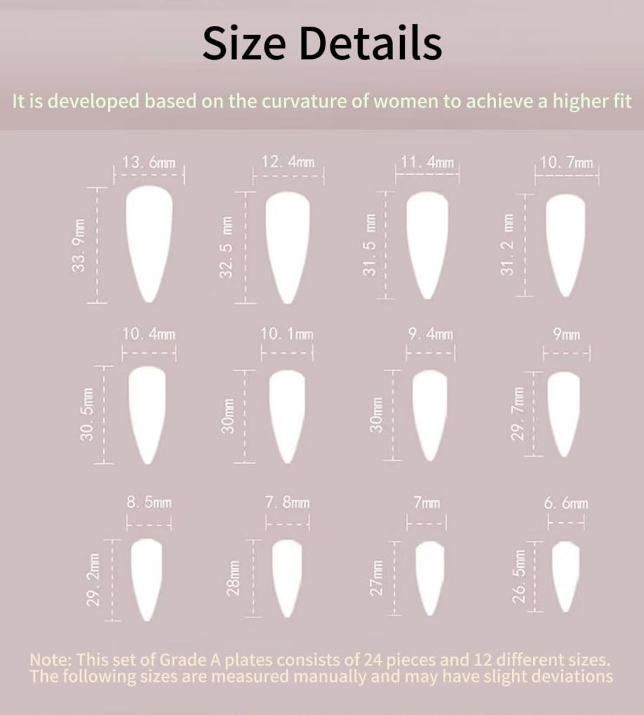 LTXHZYYL Black Press on Nails, 24 Pcs Long Black Almond Nails with Gothic Butterfly & Heart Design【Upgraded 】Reusable Full Cover False Nails Kit with Nail Glue (Dark Fantasy)