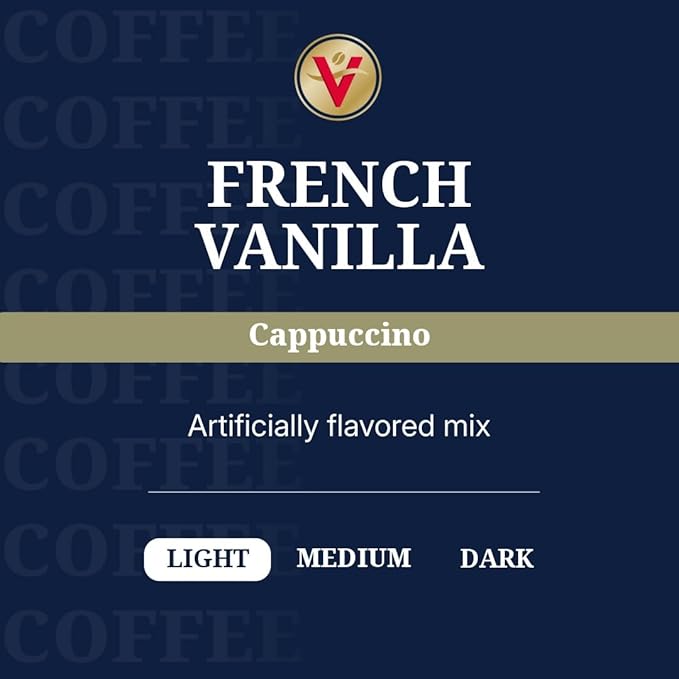 Victor Allen's Coffee French Vanilla Flavored Cappuccino Mix, 42 Count, Single Serve K-Cup Pods for Keurig K-Cup Brewers
