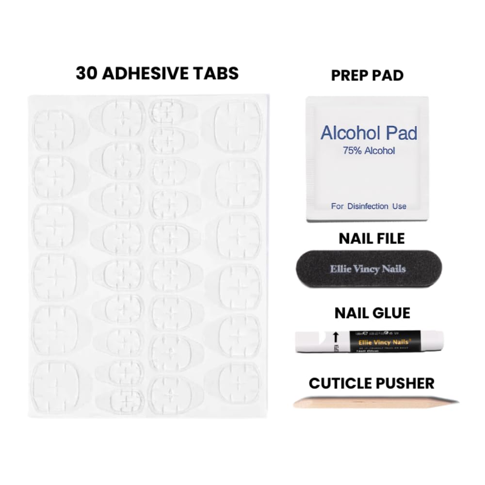 Short Almond Press On Nails | Dark Purple Cat Eye False Nails, Salon Quality Perfect for Everyday Wear& Women Girl Gift – Reusable Stick On Fake Nails| 15 Sizes - 30 Nail Kit with Glue and Sticky Tabs