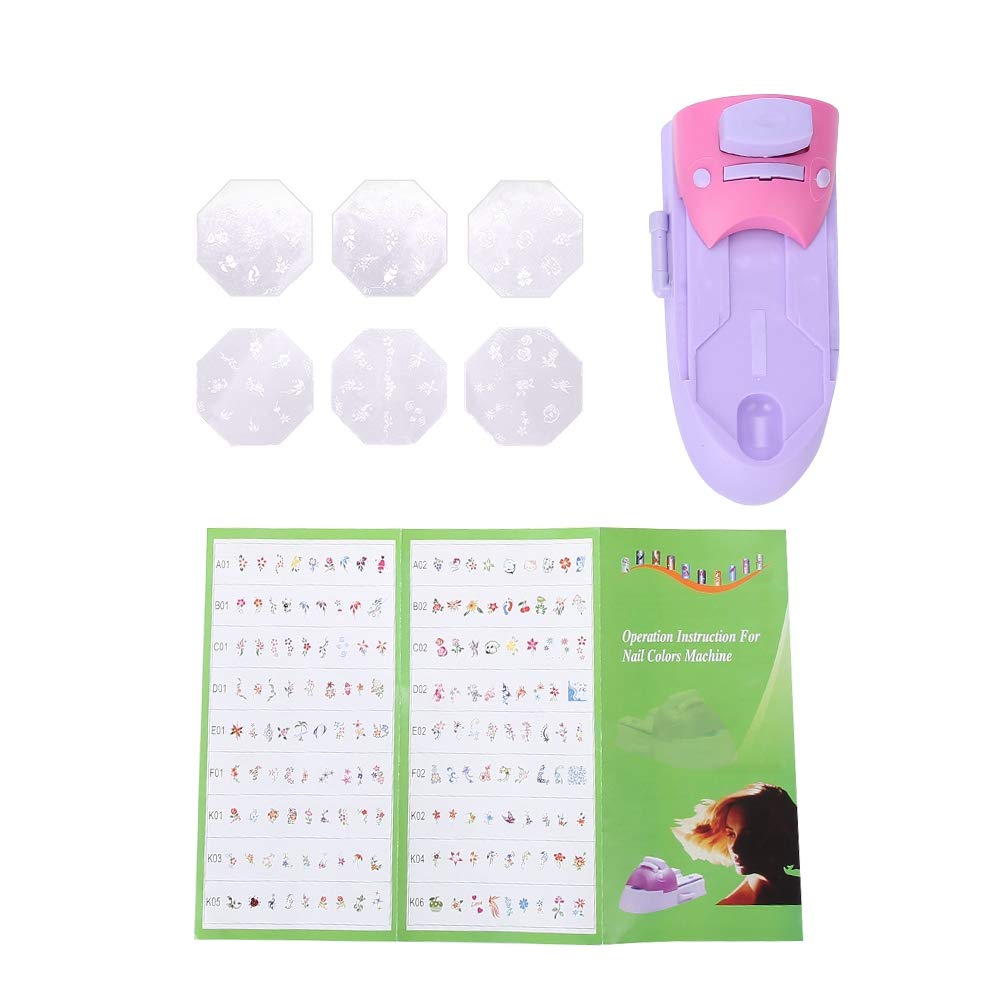 Dioche Nail Stamping Machine, Nail Art Stamper, Nail Art Printer, Nail Art DIY Pattern Printing Machine Stamper Nail Printer Manicure Tools