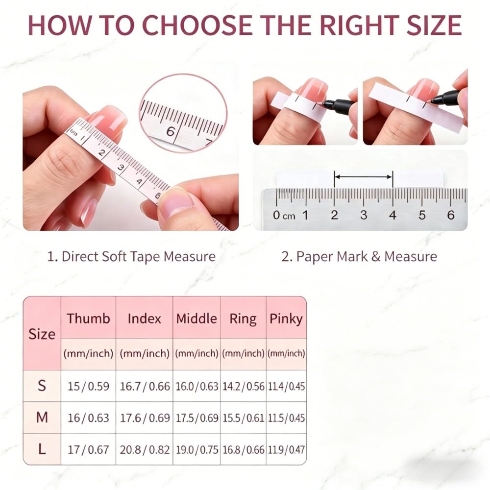 Vokupoga Handmade Press on Nails Short Square Fake Nails French Tip False Nails with 3D Flower Designs Pink Acrylic Nails for Women 10Pcs(Size M)