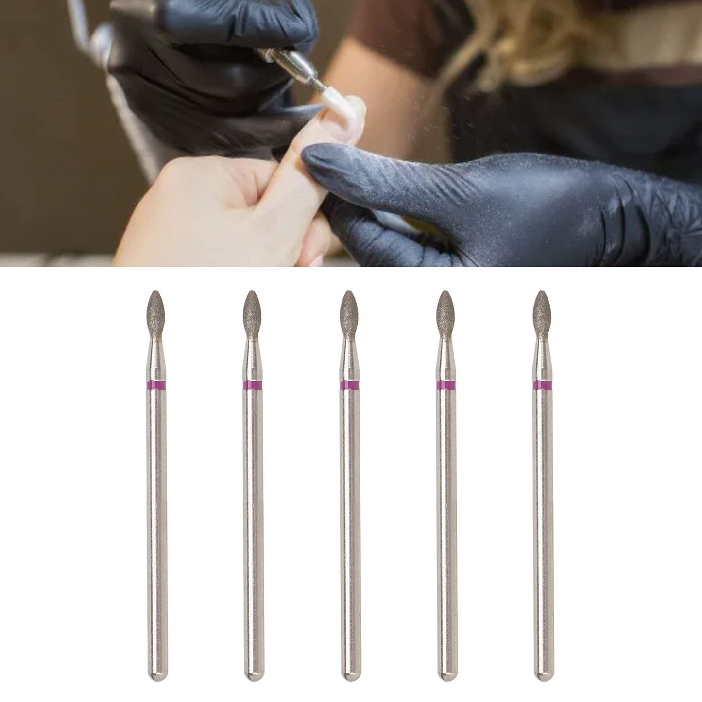 50pcs Nail Art Drill Bits for Acrylic Nails, Electric Nail Drill Bit Set, Sand Rough Surface Cuticle Remover Polishing Bits for Acrylic Gel Manicure, Wholesale Business