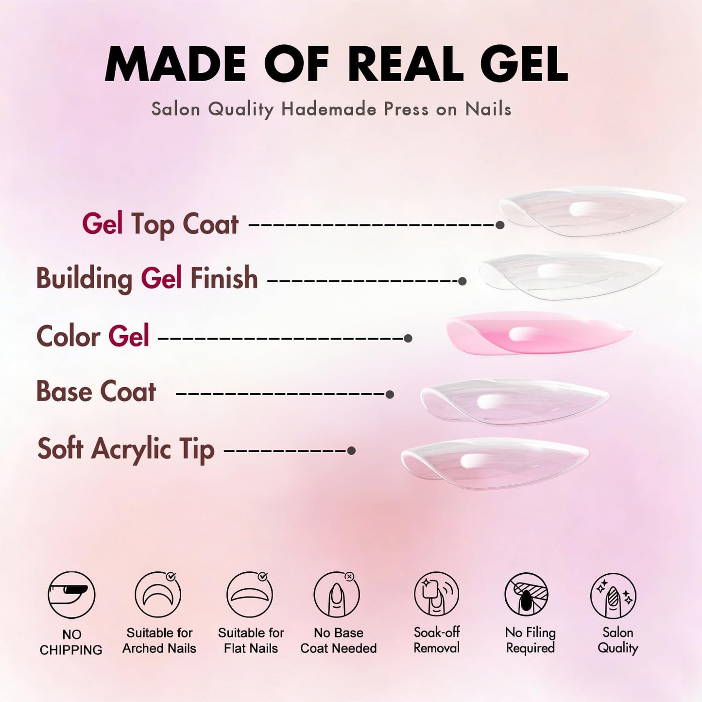 KQueenest Cat Eye Press On Nails Almond - Hot Pink Press On Nails Medium Stiletto, 30 Pcs 15 Sizes Glitter Fake Nails Press ons, Upgrade Thick Quality, Reusable Vibrant Fushia Glue on Nail for Women