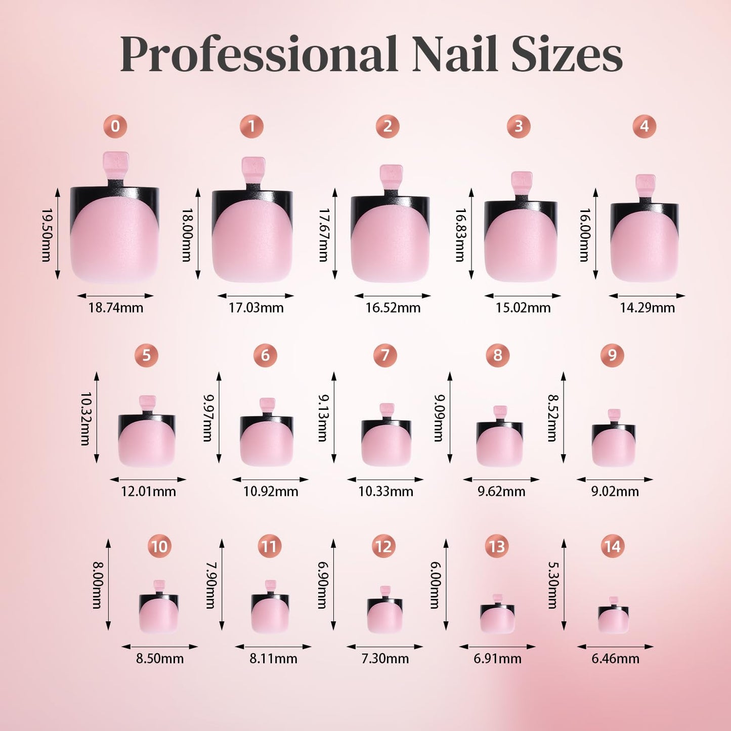 Leefrei Press on Toenails for Women, Short Square Pre-designed Matte Black French Tip Toe Press on Nails Fake Toe Nails for DIY, 15 Sizes 150 pcs Glue on Toe Nail Tips Extensions (TPSN02)