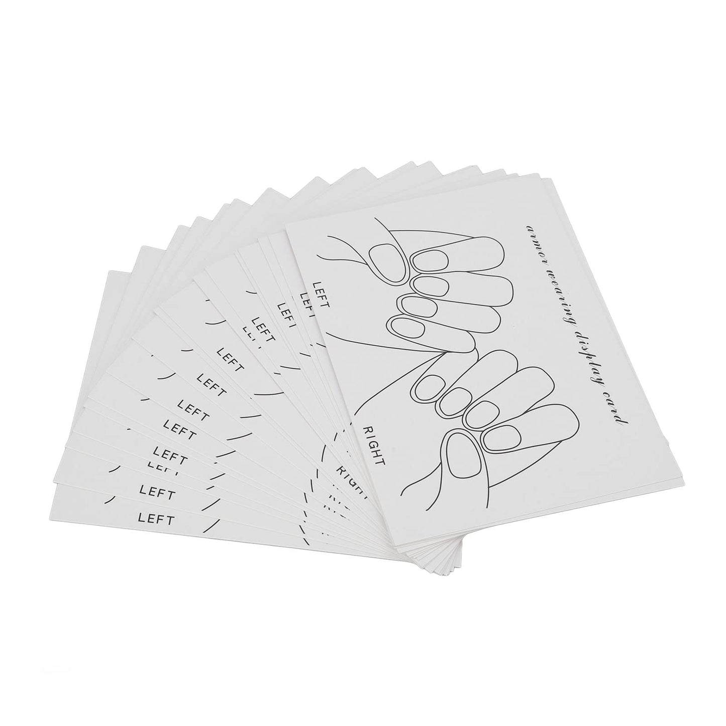 Nail Tips Display Card, Nail Art Color Showing Card, Finished Fake Nails Display Card, Finger Manicure Display Card, Nail Gel Polish Display, Hand Model Manicure