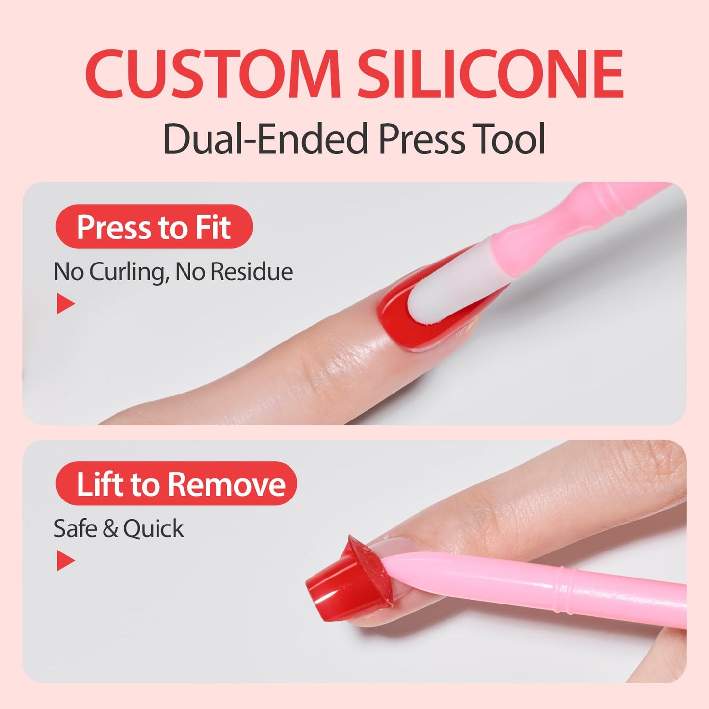 Makartt Semi Cured Gel Nail Strips Kit – 2 Hand Sets + 1 Toe Set, Real Gel, Hema & TPO Free, 16 Sizes Anti-Lift Fit, UV Required, Long Wear, Dual-Ended Tool & Prep Kit (Classic Red)