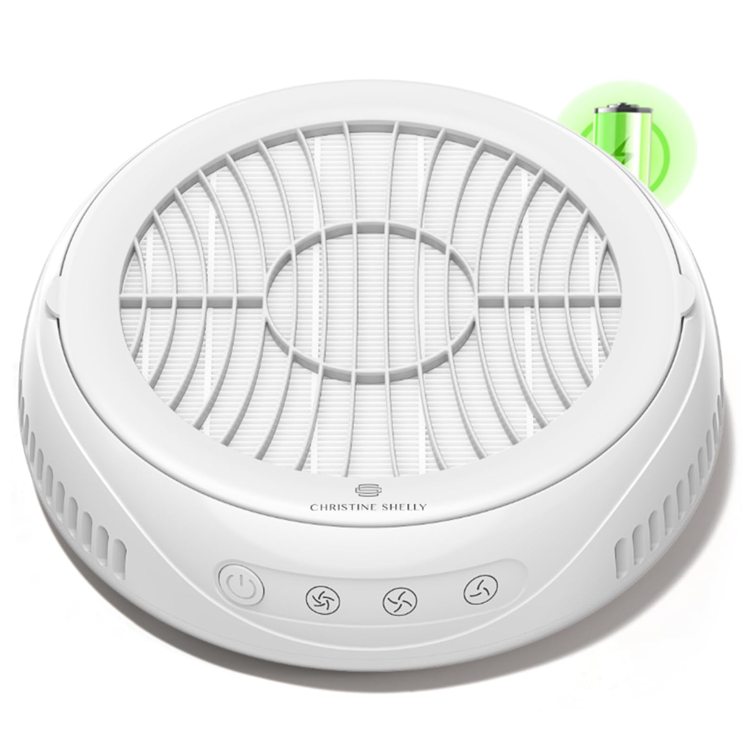 CHRISTINE SHELLY Nail Dust Collector, Rechargeable Dust Collector Nail Tech, Powerful Vacuum Fan Vent Dust Collector Extractor Dust Suction Machine for Acrylic Nails Polishing, Nail Salon&Home