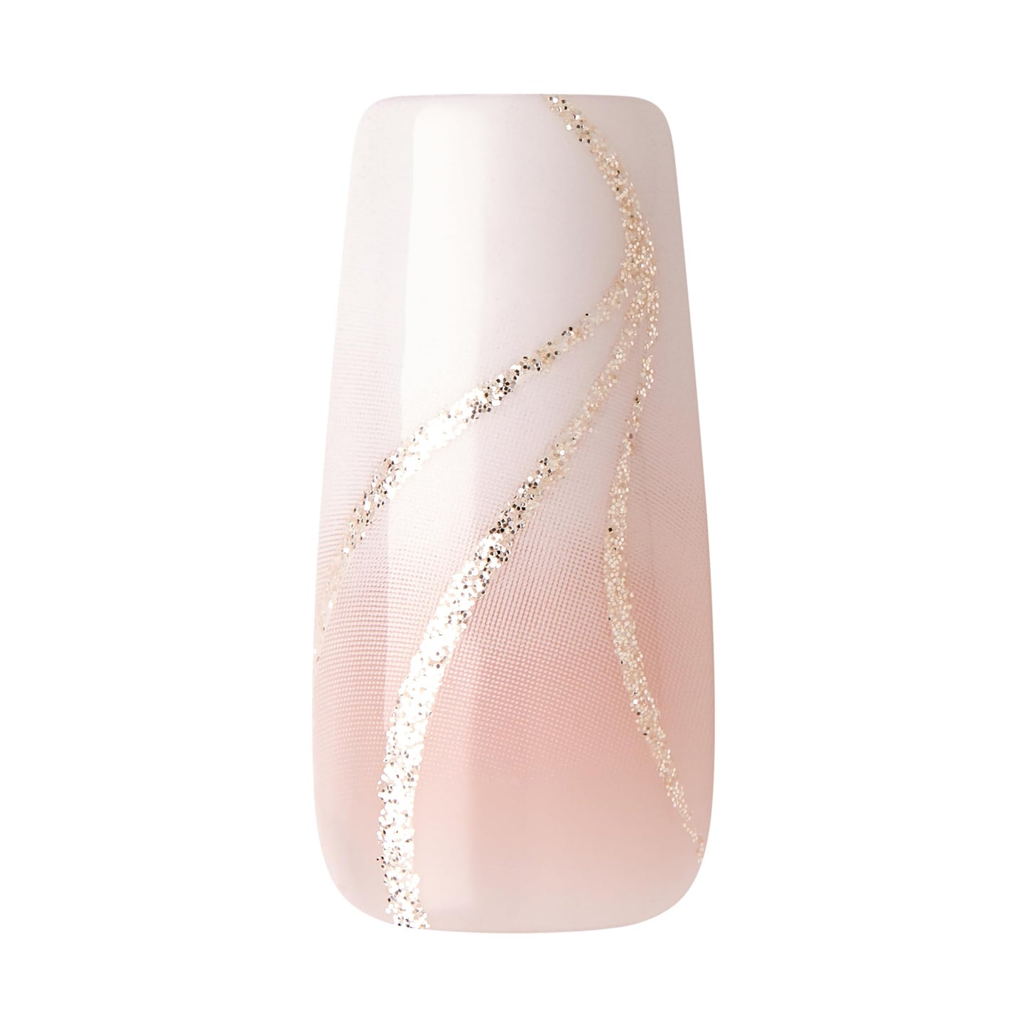 KISS Classy Premium Press On Nails, 'Stunning!', French, Long Length, Square Shape, Includes 30 Fake Nails, 2g Pink Gel Nail Glue, 1 Manicure Stick, 1 Mini File (Pack of 2)