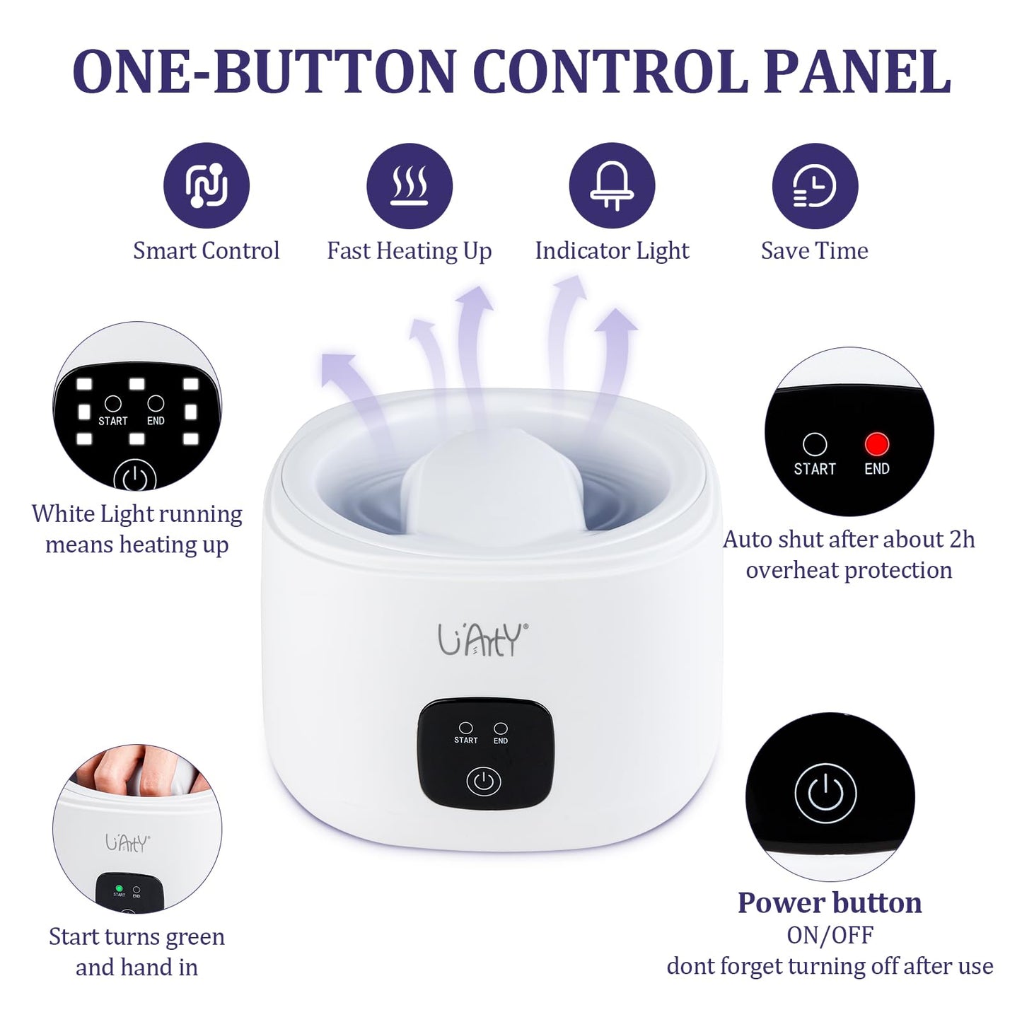 Nail Soaking Bowl: Heated 50% Faster - Professional Nail Soak off Bowl for Women Nail Beginner - Electric Manicure Nail Bowl Nail Polish Remover Machine for Home Salon