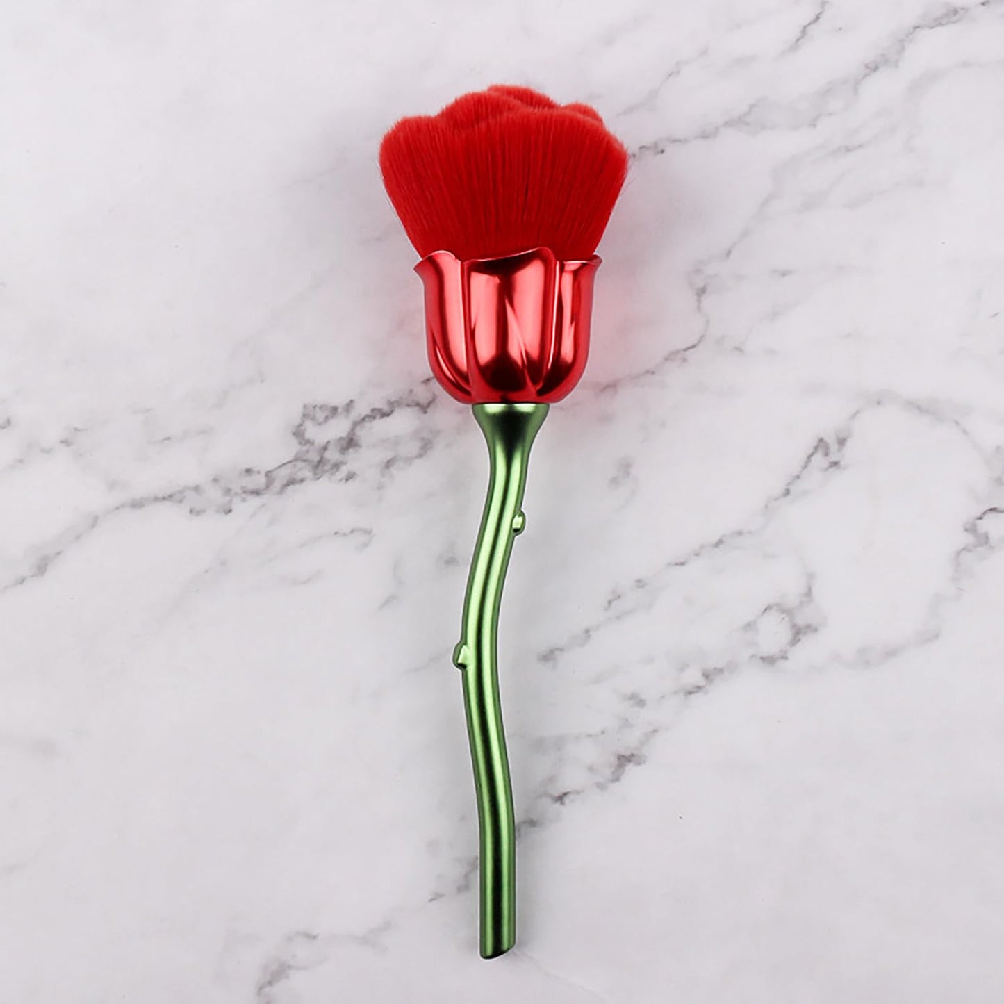 DANNEASY 2pcs Rose-Shape Nail Dust Brush Acrylic Nail Brushes for Cleaning Dust, Dip Powder Brush, Fluffy Makeup Brush, Blush Brush, Nail Duster Brush Manicure Brush For Nails Clean Up