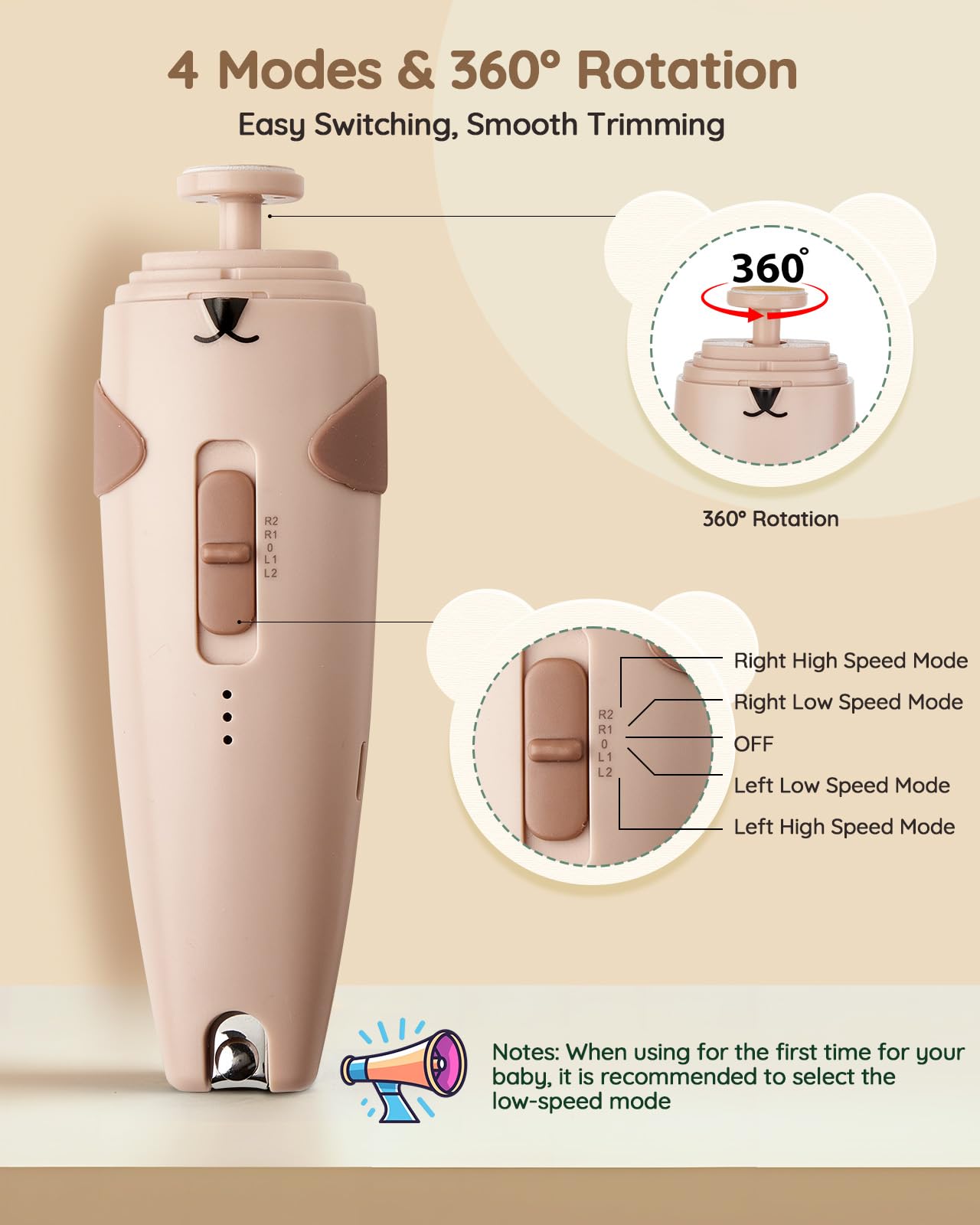 Lilian&Gema Baby Healthcare and Grooming Kit, 28-in-1 Rechargeable Nail Trimmer Electric Set, Dual Auto Light Baby Nail Care Kit, Portable Newborn Nursery Health Care Set for Infant Toddlers Boy Girl