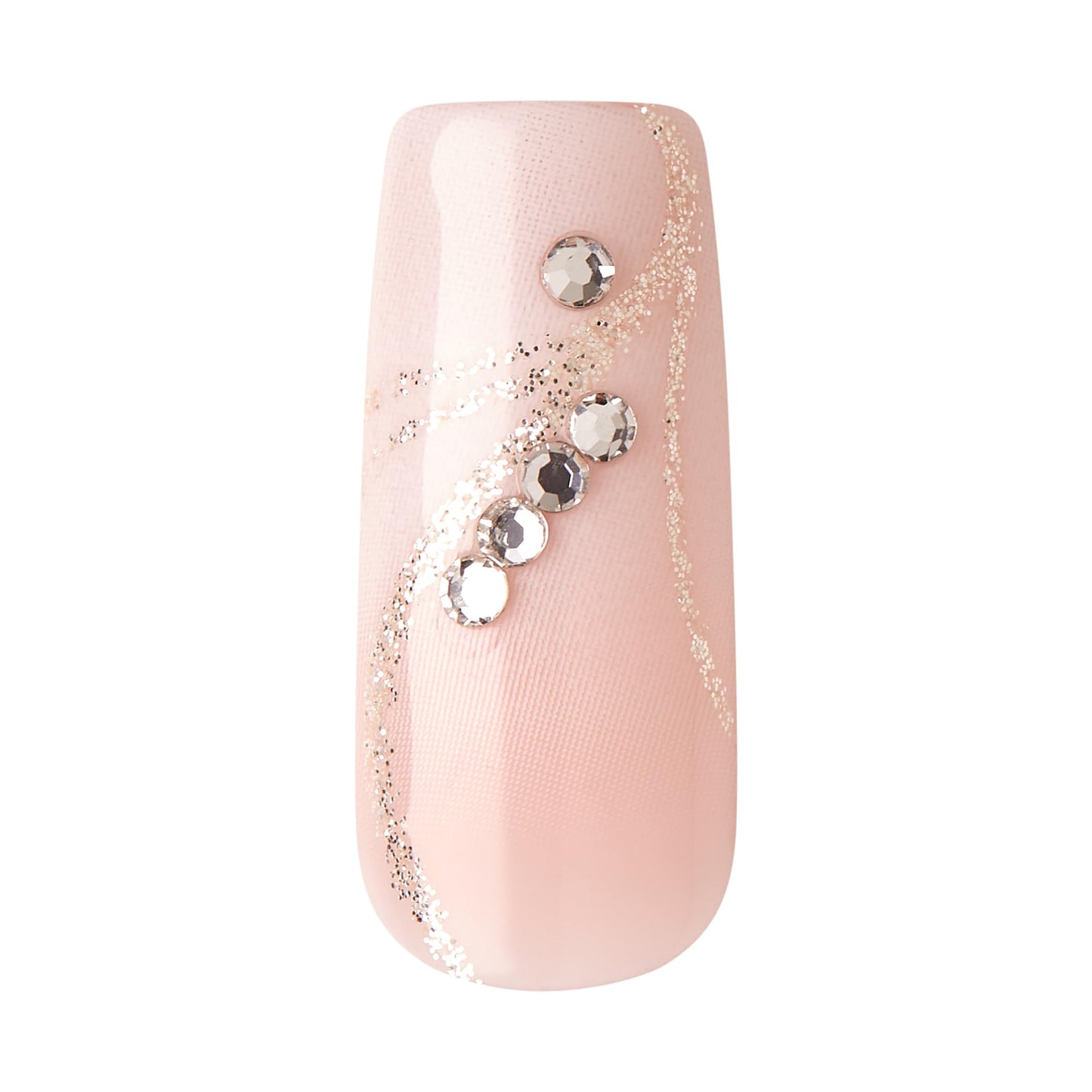 KISS Classy Premium Press On Nails, 'Stunning!', French, Long Length, Square Shape, Includes 30 Fake Nails, 2g Pink Gel Nail Glue, 1 Manicure Stick, 1 Mini File (Pack of 2)
