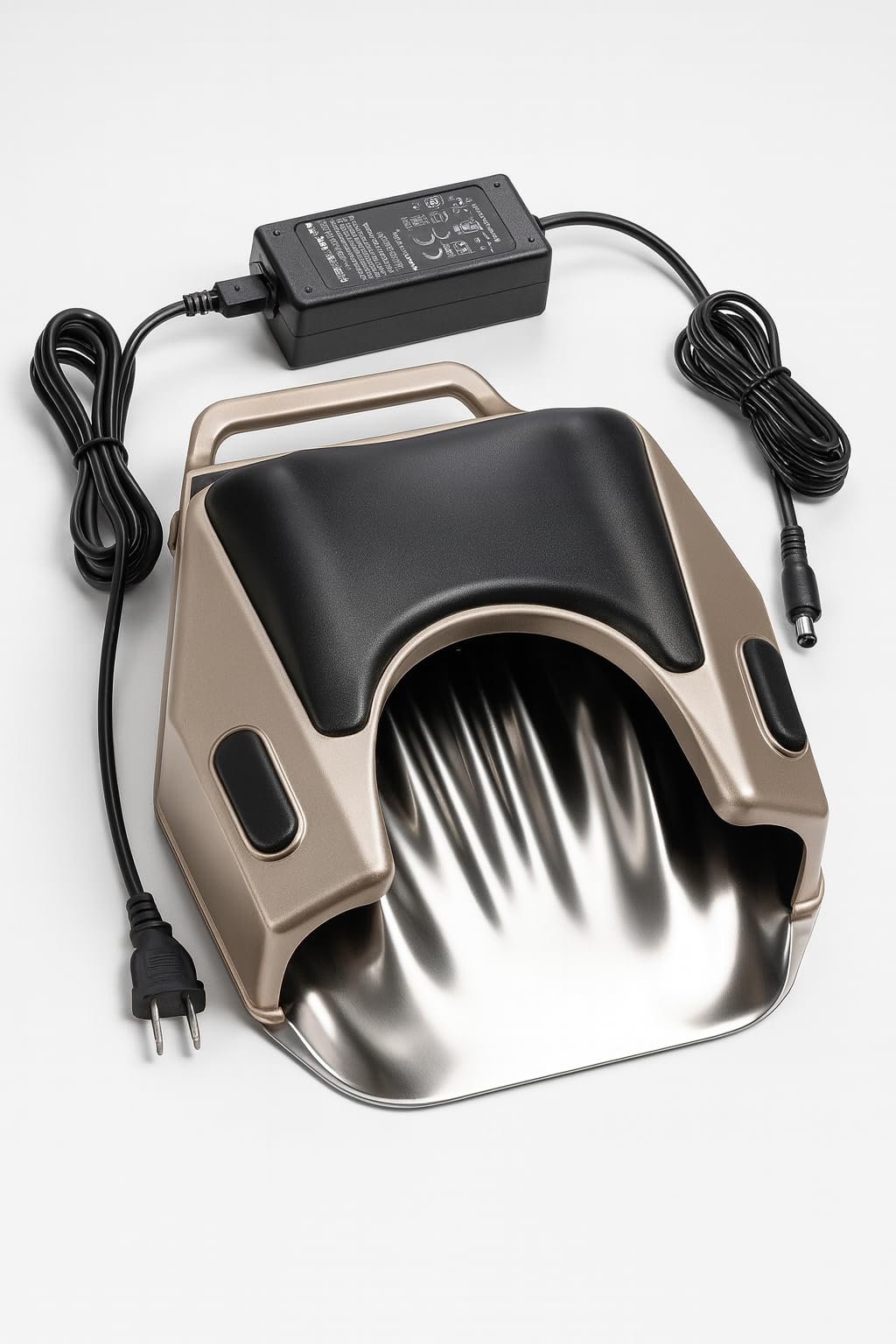 EM Design Consulting Inc USA?Made All Gels UV LED Nail Lamp – Dual?Light 365nm & 400nm, Removable Stainless?Steel Hand Plate, Silicone Hand Rest, 15/30/45/90/120?Sec Timers, Metal Body