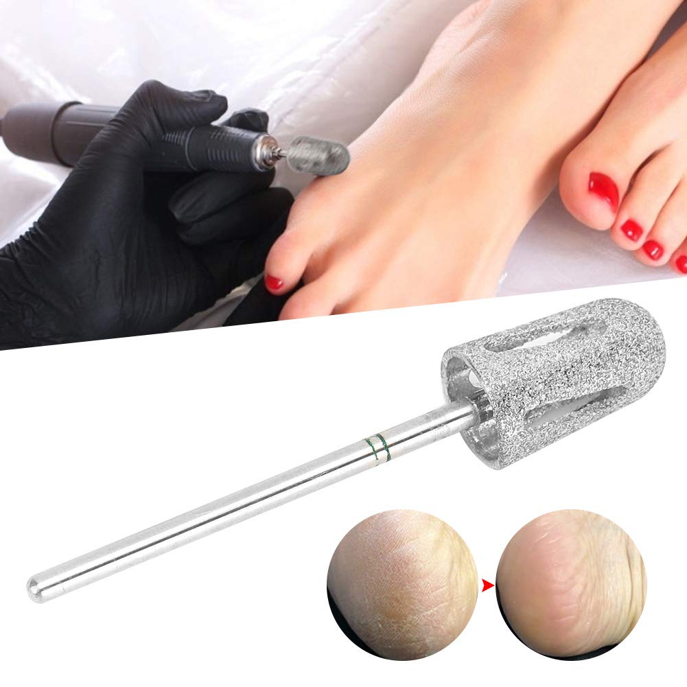 QANYEGN Stainless Steel Toenail Drill Pedicure, Foot Callus Grinding and Polishing, Professional Grade Foot Filing Tool for Foot Care (A2)