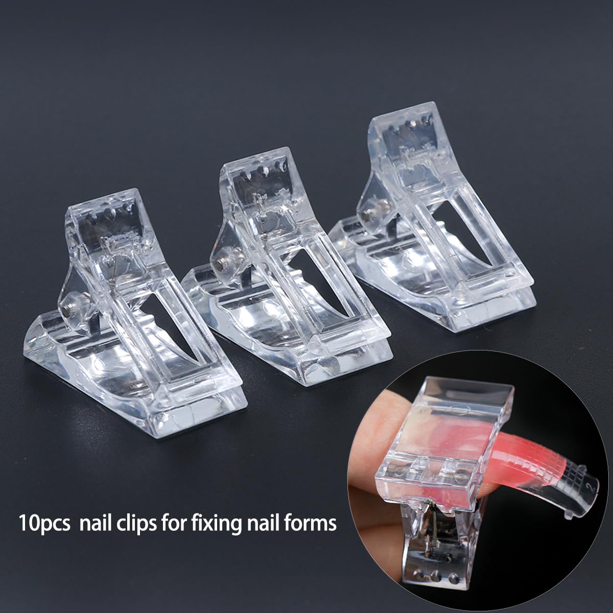 480PCS Dual Nail Form Kit with 12 Colors Poly Nail Gel
