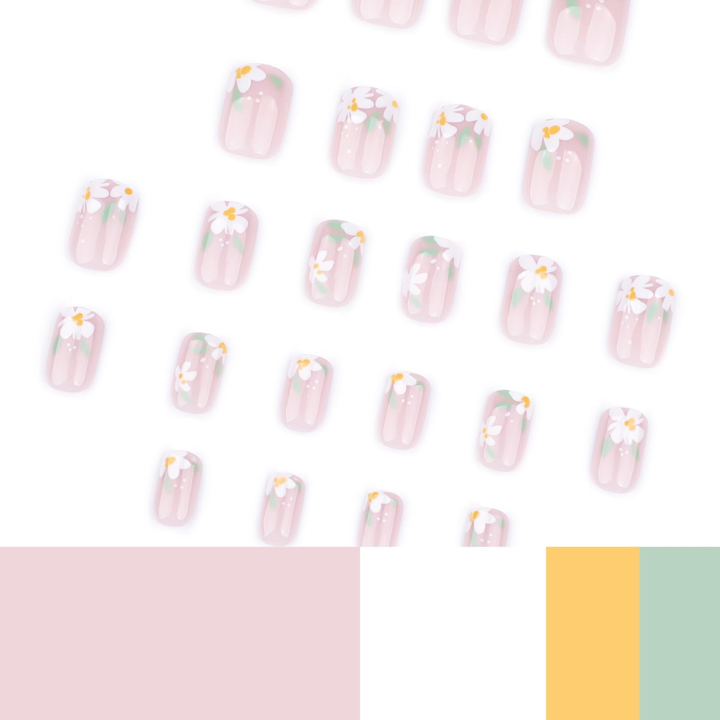 ORZOLATENT Press On Nails Kit - Multi-Style Holiday & Daily Designs | Reusable Artificial False Nails, Salon Quality Glossy Gel Finish | 24PCS 12 Sizes with Tool Kit for Daily Party Wedding Holiday
