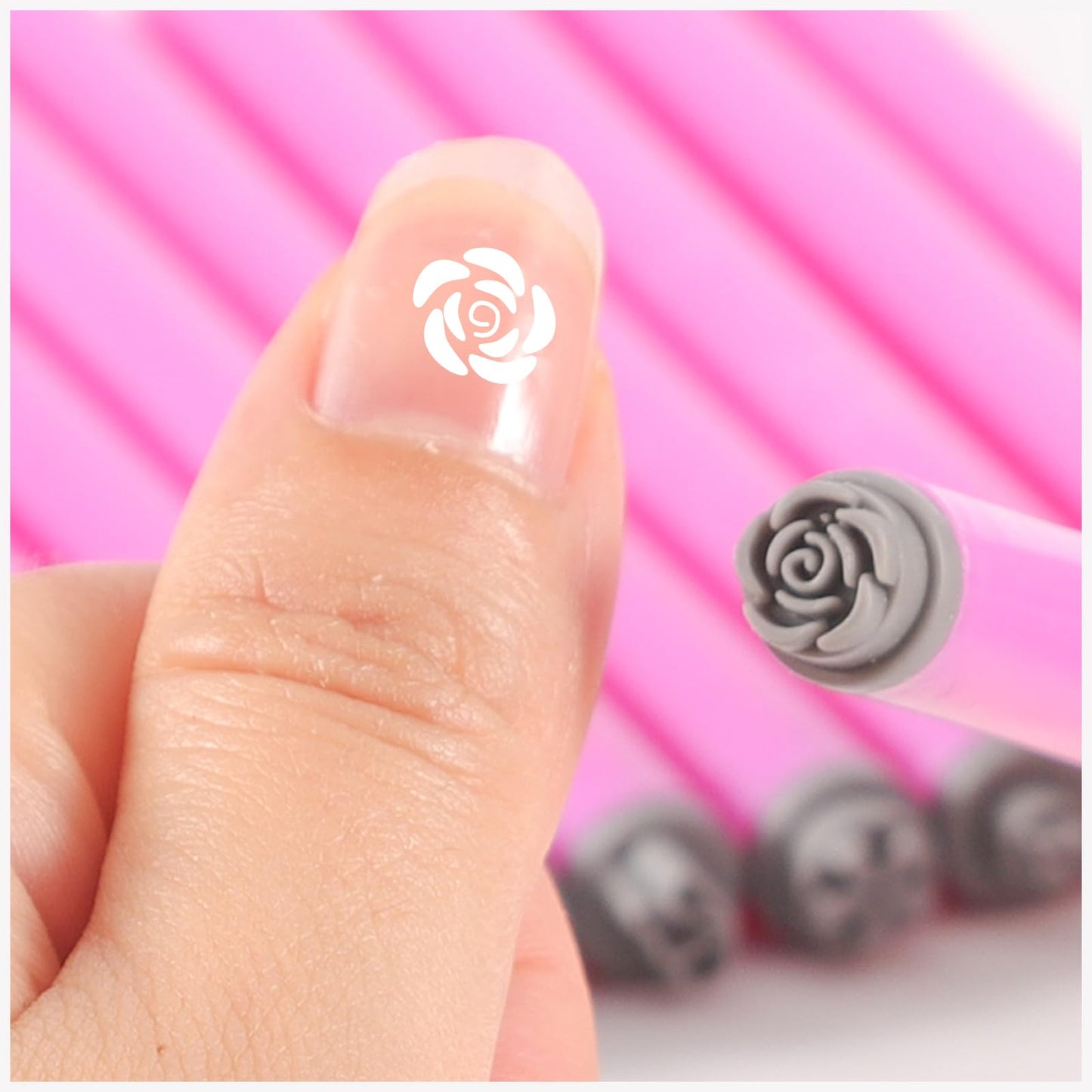 DANNEASY Nail Art Stamp Pen Set (15PCS), 3s Quick DIY Nail Design Tools with Unique Patterns - Easy to Use, Flower Nail Stamper Pen, Nail Art Pen for DIY Salon Nails Supplies