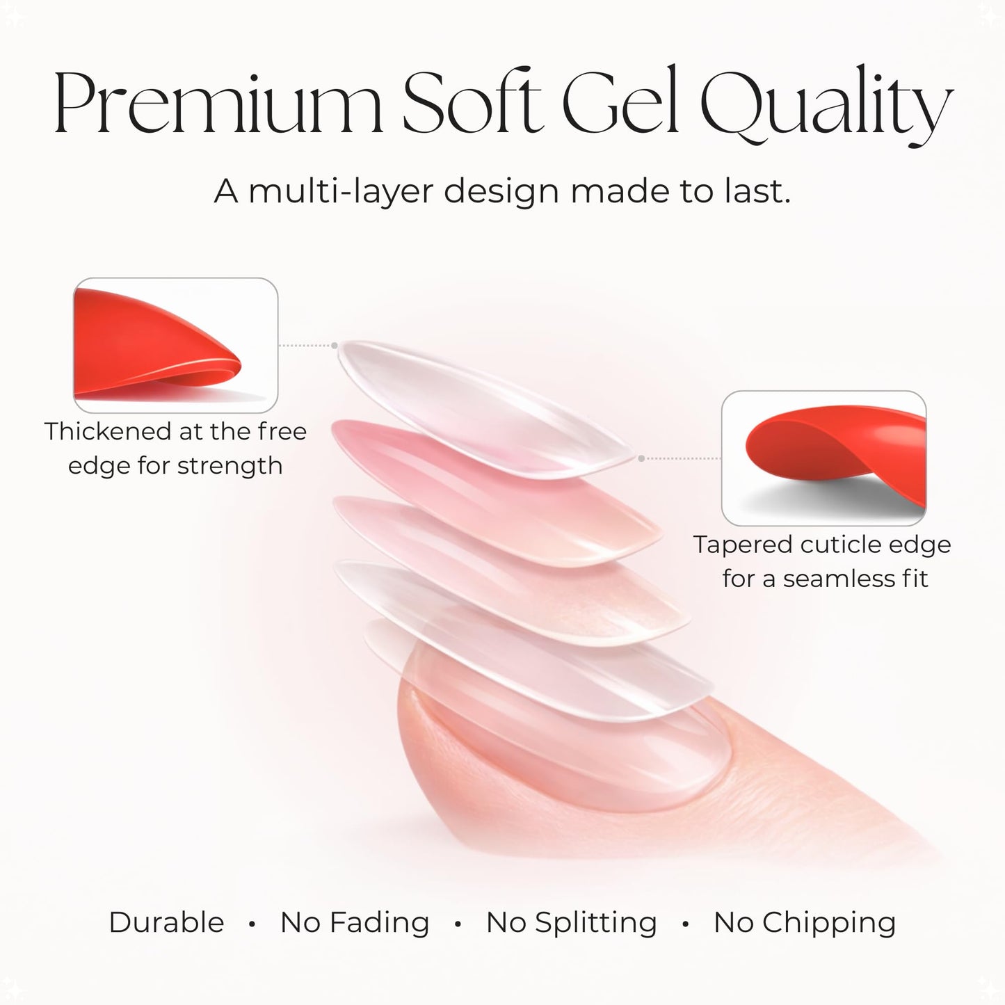 OURÉ Matching Press On Nails and Toenails Mani Pedi Set, Short Almond Soft Gel Nail Kit with Glue, 30 Press On Nails + 24 Press On Toenails, Reusable Fake Nails (Love Letter – Warm Red)