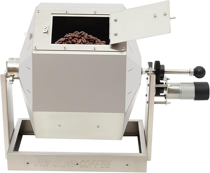 Coffee Bean Roaster Machine Stainless Steel Coffee Bean Baking Machines Drum Type Coff-ee Bean Baker for Home and Commercial Use