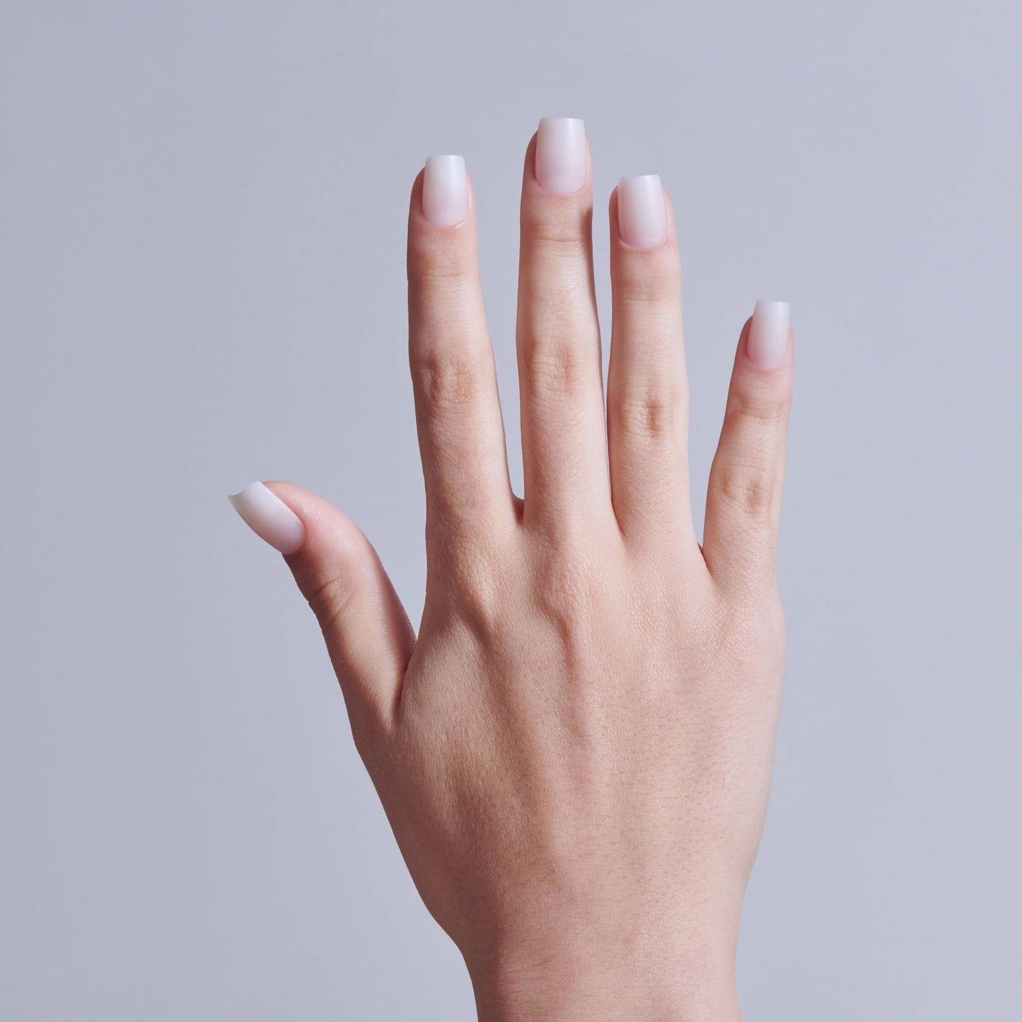 Kiss PROFESSIONAL, Press On Nails, Nail glue included, 'Ordinary Life', White, Short Size, Square Shape, Includes 140 Nails, 3g Glue