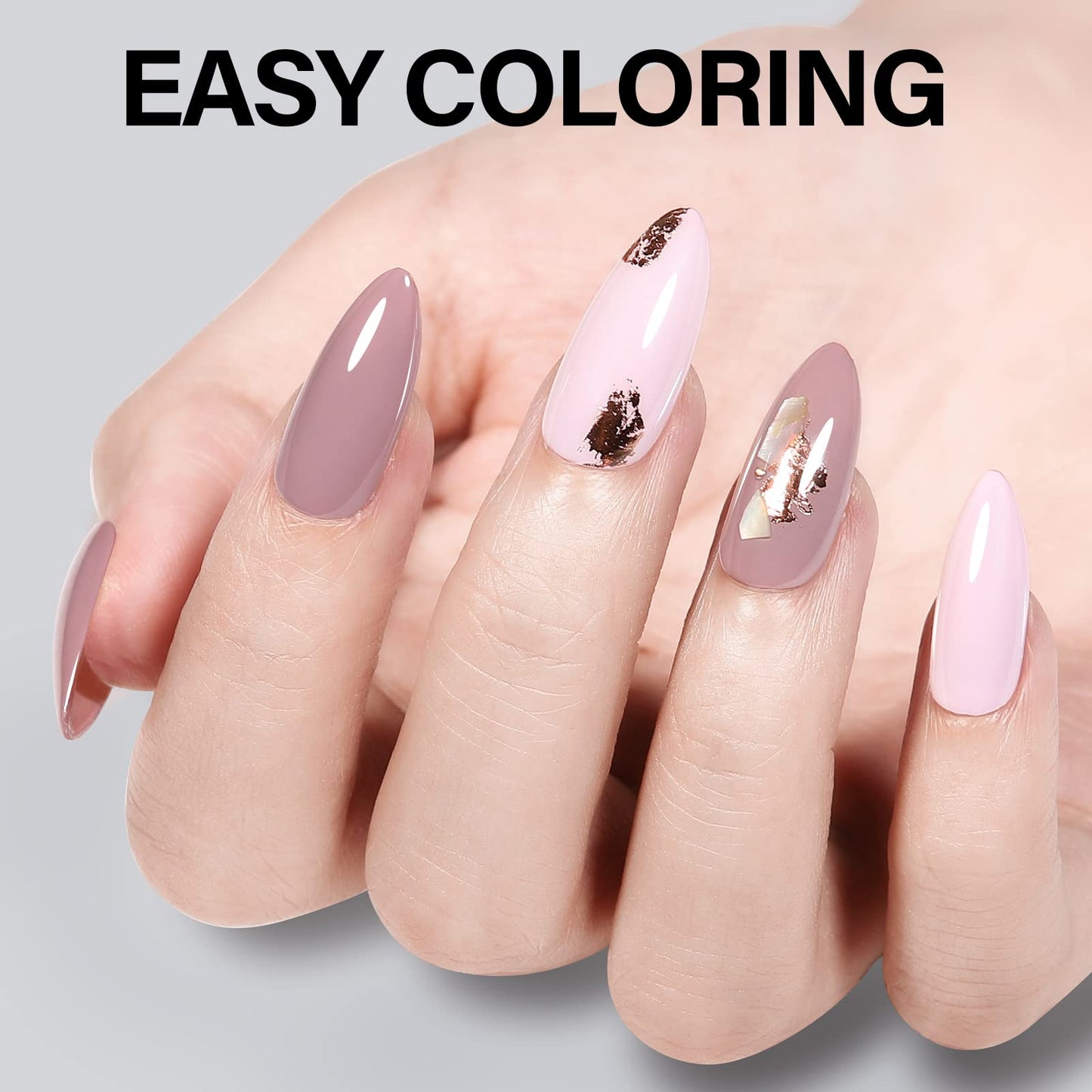 AILLSA Almond Full Cover Nail Tips Upgraded Matte Prefiled Gel Nails Tips False Gelly Press on Soft Nail Tip Medium Almond Shaped Nails for Nail Extensions DIY Holiday Gift (240Pcs 10 Sizes)