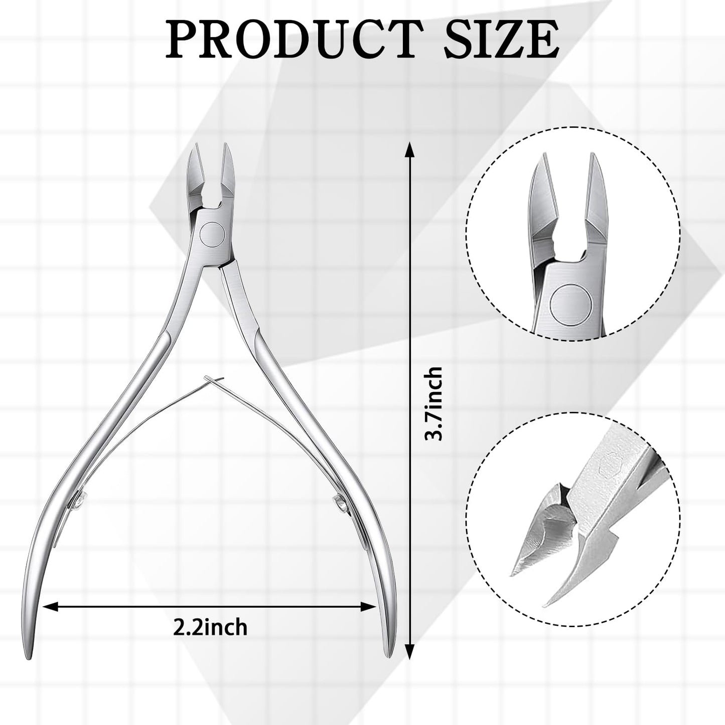 LECEHIVO 24 Pcs Cuticle Trimmer Stainless Steel Nail Edge Cutters Nippers Dead Skin Remover Care Clippers Manicure Pedicure Nipper Tools Bulk for Fingernails and Toenails