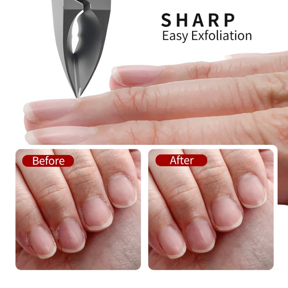 IVON Salon-Quality Cuticle Trimmer, Premium Stainless Steel Cuticle Cutter for Tiny Areas, Professional Manicure Nail Care Tool