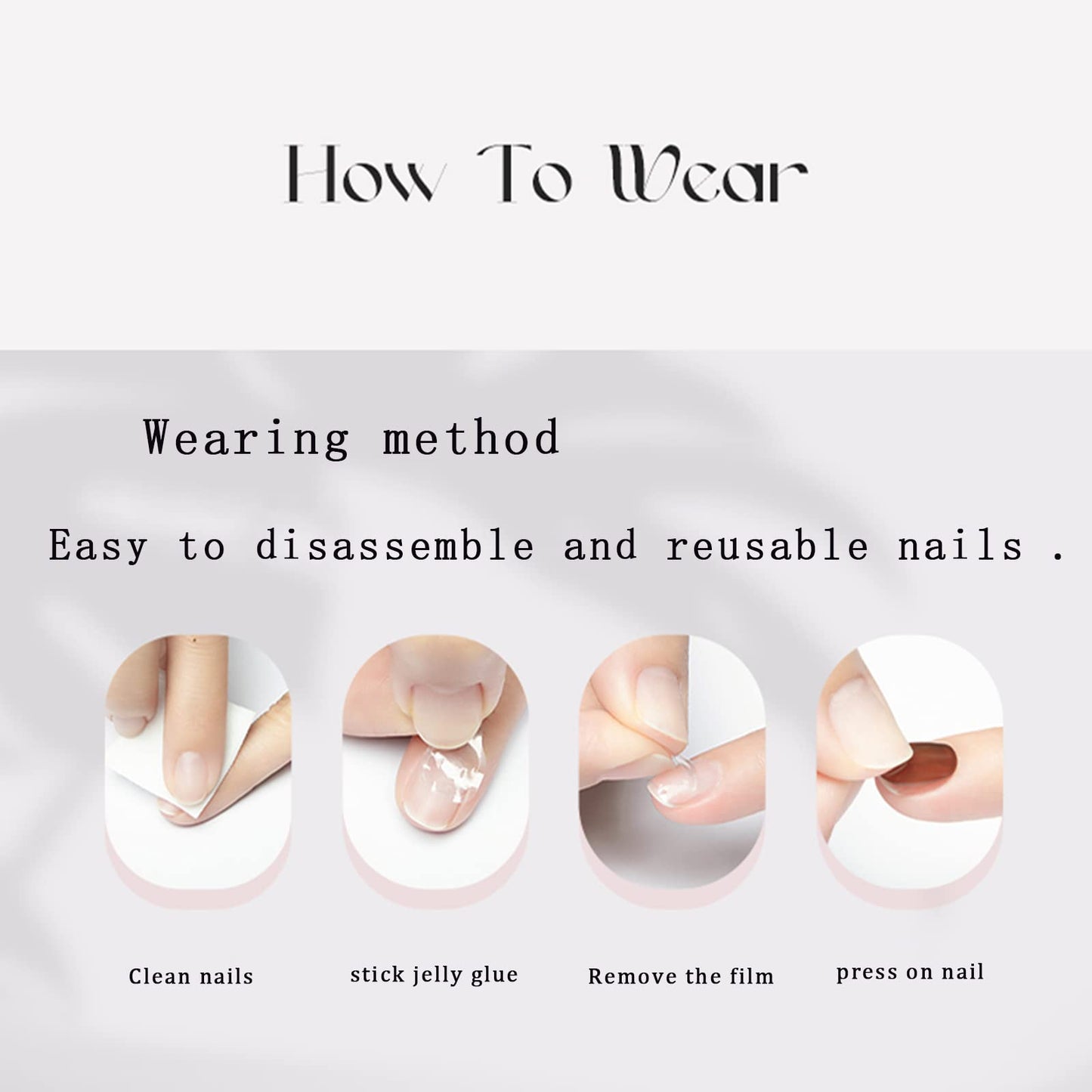 Pink Fake Nails Short Press on Nails Coffin False Nails with White Floral Designs Pink Full Cover Stick on Acrylic Nails Glitter Glossy Glue on Nails for Women