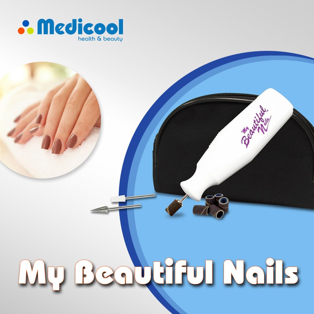 Medicool My Beautiful Nails Portable Travel Size Nail Drill with Case and Bit Kit | MY BEAUTI