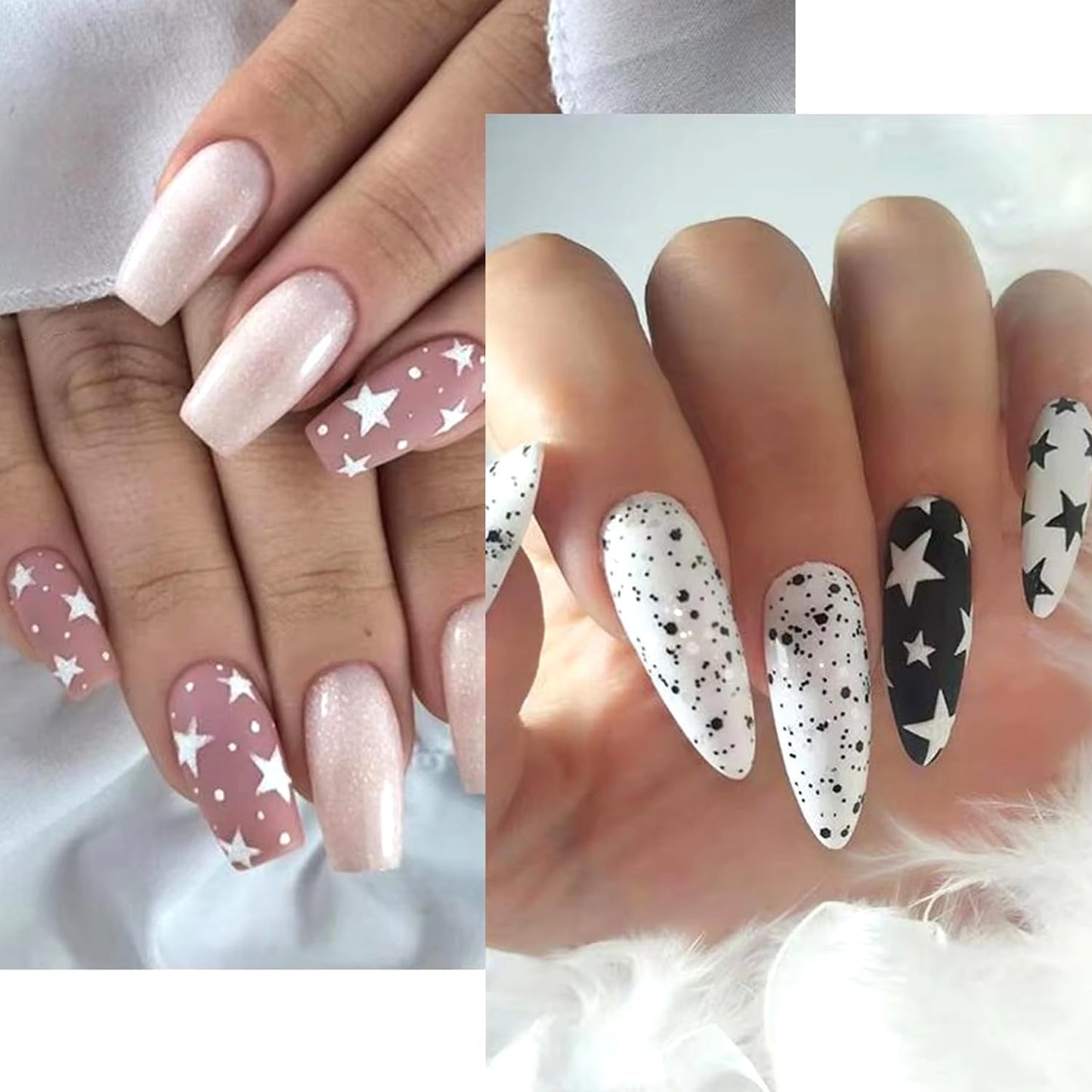 DANNEASY 36 Sheets Varied Nail Art Stickers, Butterfly Flower Letter Star French Tips Gold Nail Decals Self-Adhesive Nail Design Stickers Colorful Nail Stickers for Nail Art Women Kids