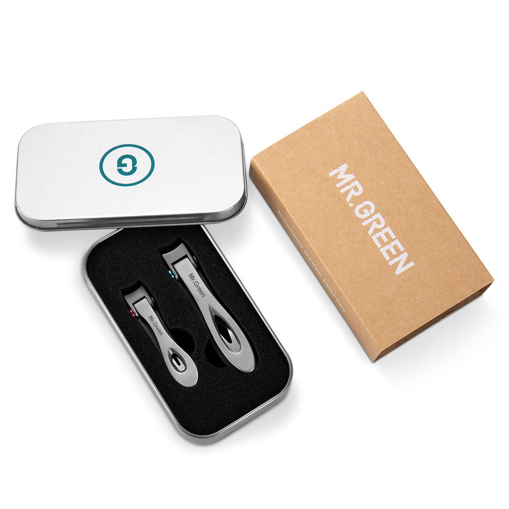 MR.GREEN Nail Clippers, Ultra Wide Jaw Opening Toenail Clipper for Thick Nails Heavy Duty Stainless Steel Fingernail Clippers for Seniors (Mr-1224plus)
