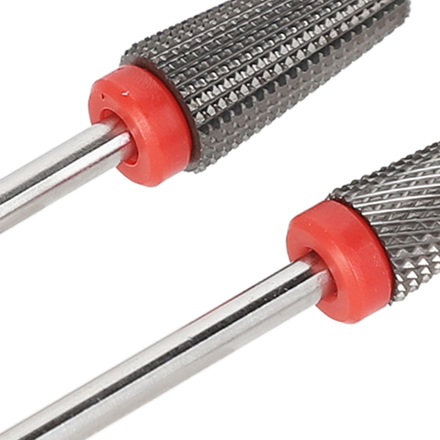 2pcs Tapered Tungsten Steel 5 in 1 Nail Art Drill Bits, Two Way Rotate Nail Polishing Fast Remove Acrylic Nail File 3/32 Cuticle Grinding Heads for Salon Use