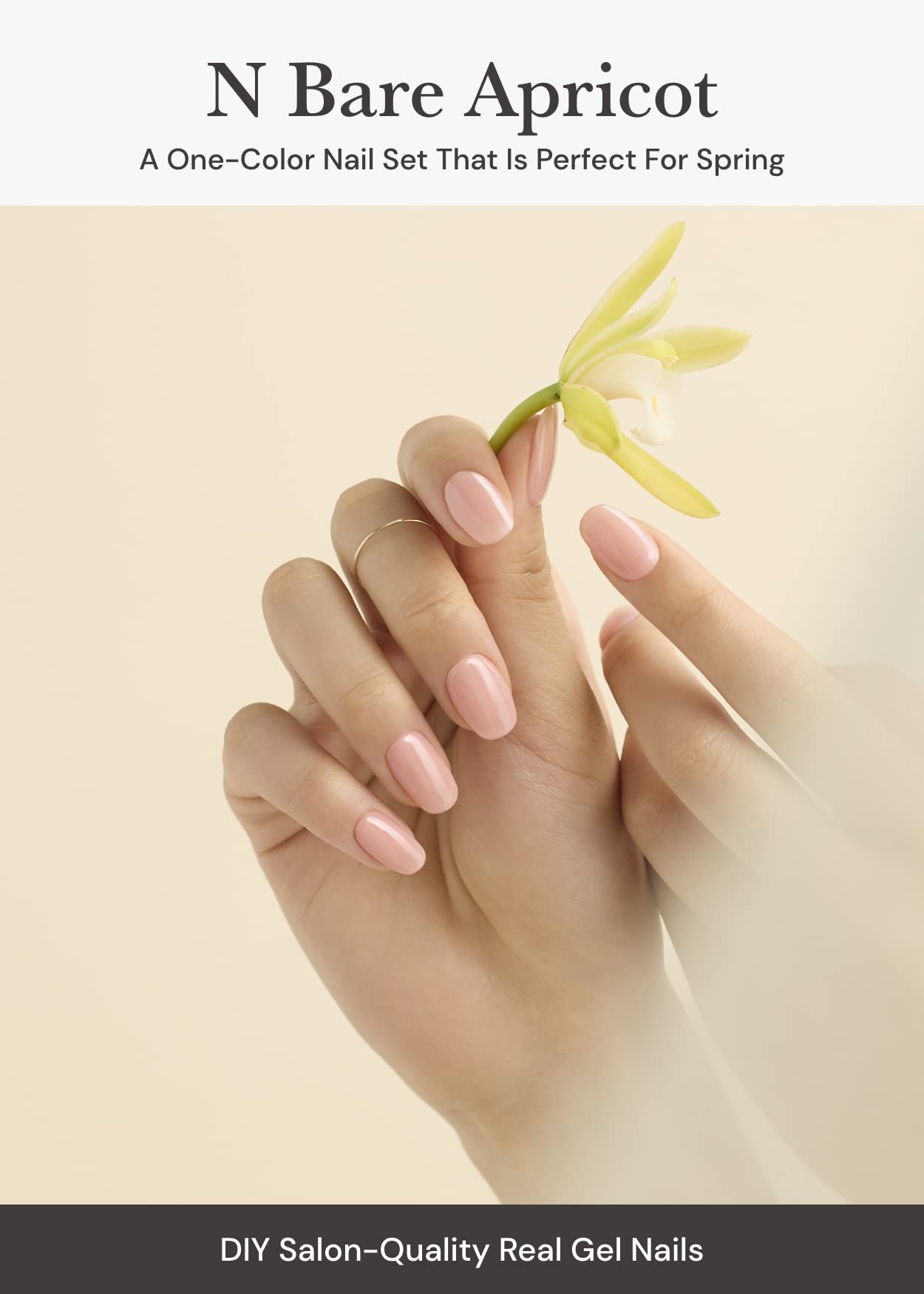 ohora Semi Cured Gel Nail Set of 2 (N Bare Apricot & N Fig Jam) - Professional Salon-Quality Nail Care