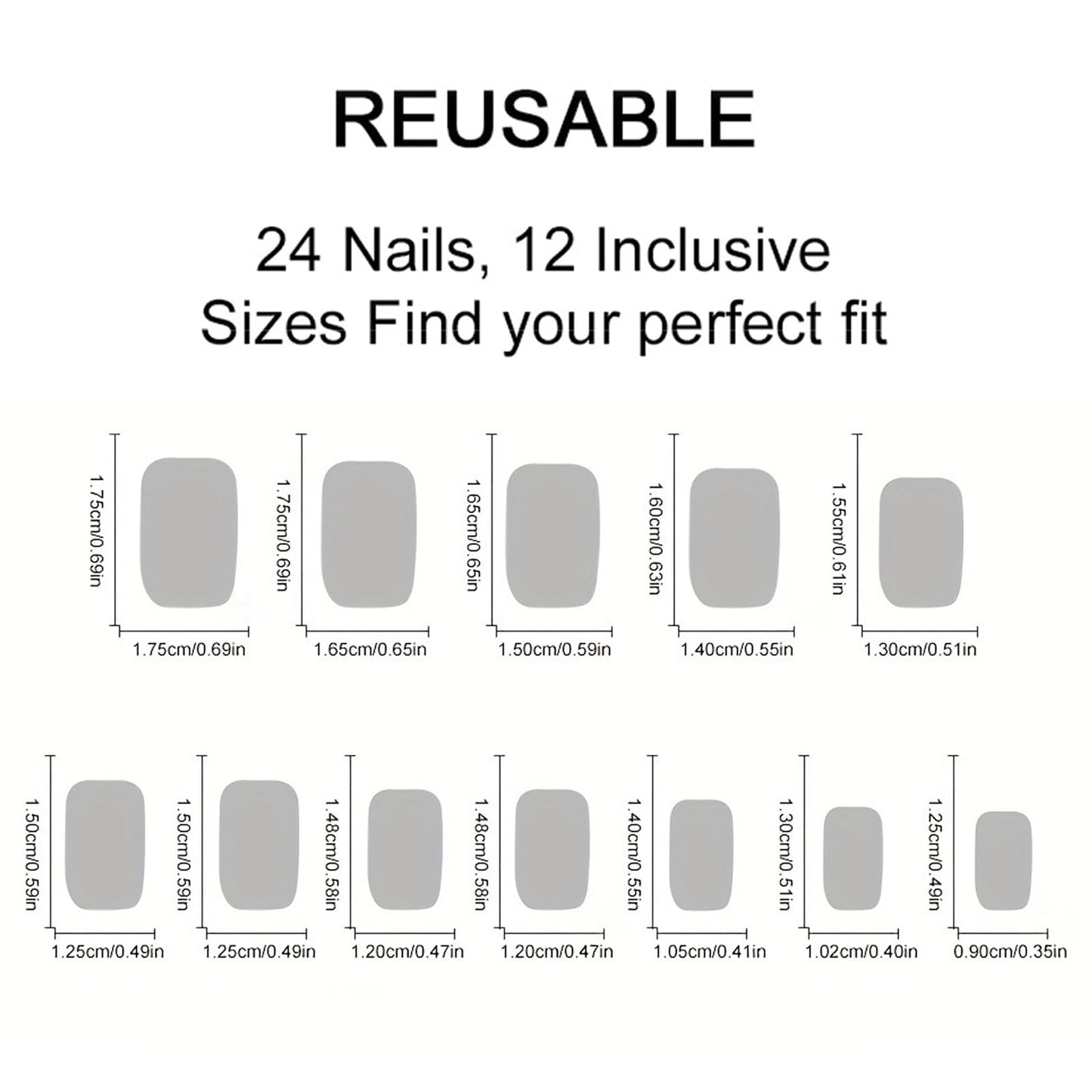 Glitter French Tips Press on Nails Short Square Silver Glitter Designs Full Cover Glossy Reusable Acrylic Stick on Fake Nails for Women Girls Daily Wear Nails Decoration 24Pcs