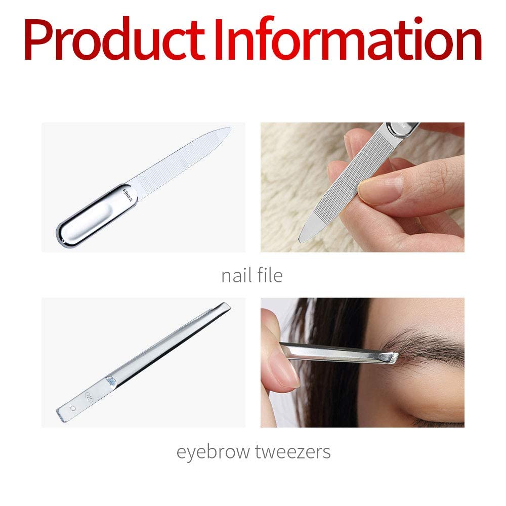 Korean Nail Clipper! World No. 1, Three Seven 777 Travel Manicure Pedicure Grooming Kit Set Made in Korea, Since 1975 (4112GC)