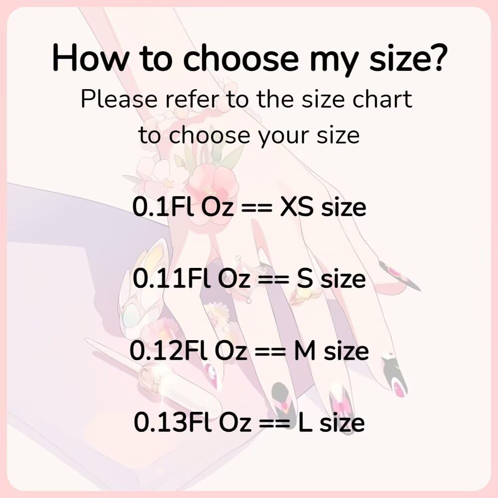 MAGLFELL Press On Nails - Handmade Almond Fake Nails, Cute French Bow Design, Reusable Artificial Almond False Nails for Women 10 Pcs 3D Acrylic Nails Kit (Size S)