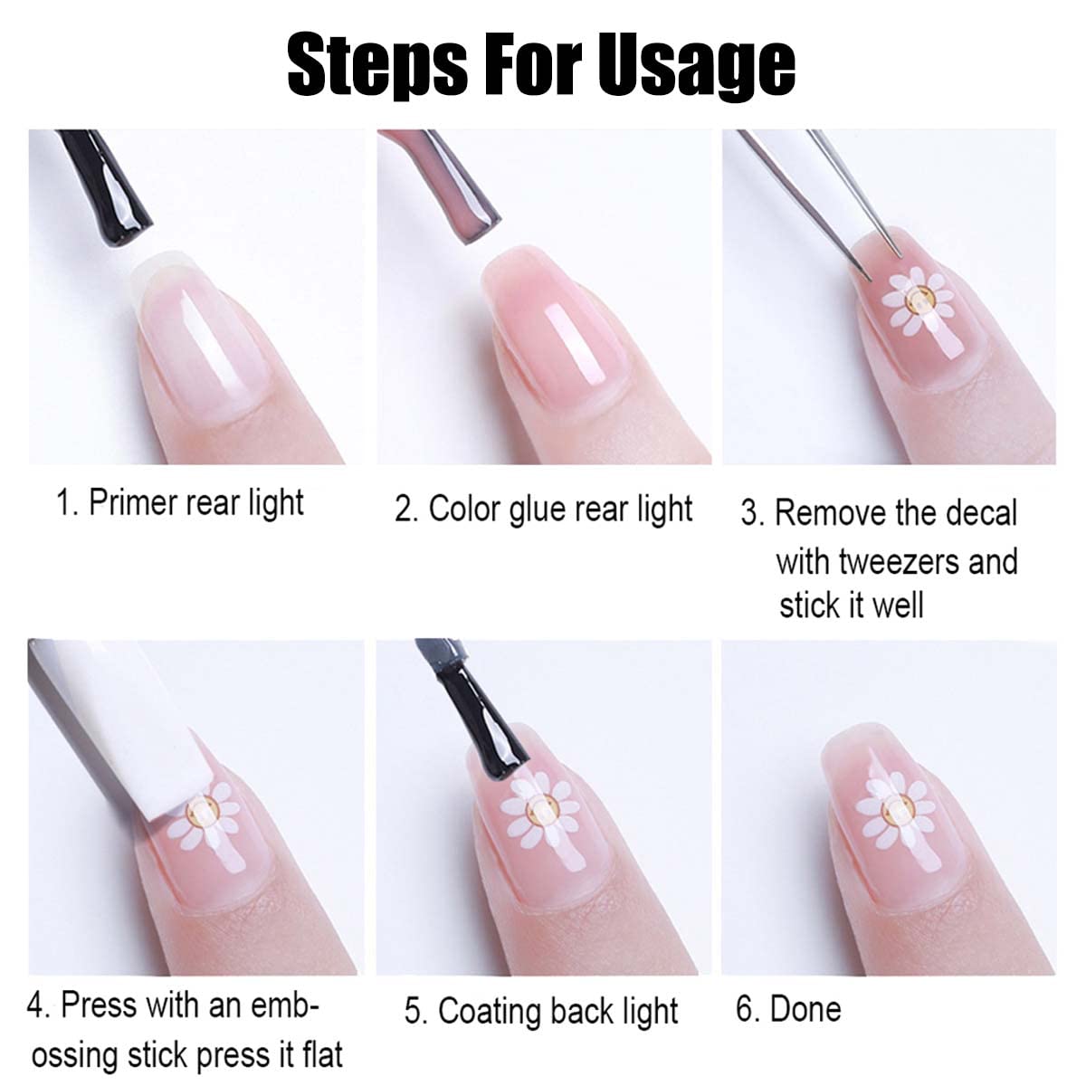 Christmas Nail Stickers - 8 Sheets Cute Cartoon Self-Adhesive Nail Decals, Xmas Nail Art Supply With Snowflake, Elk, Mouse Design for Women Girls DIY Nail Decoration
