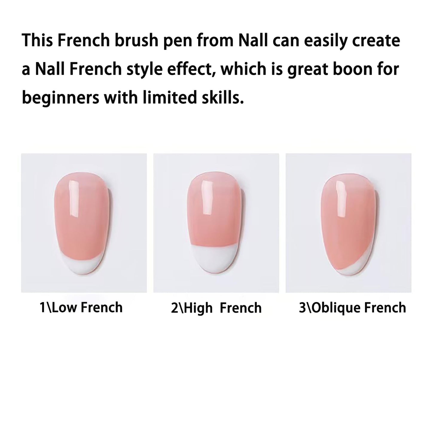 Nail Brush and French Tip Brush, Watercolor Paint Brushes for Oil Painting, Acrylic Paint Brushes（1 Pack） (Brown)