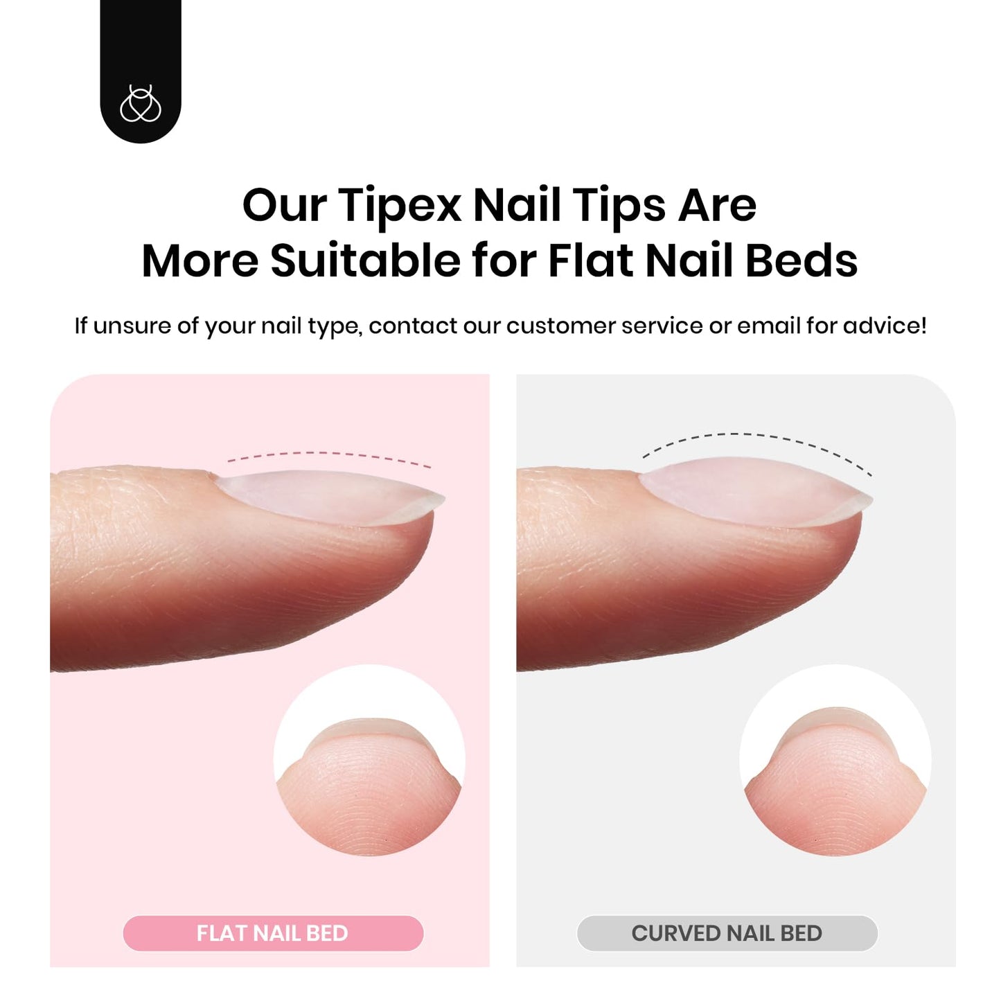 Beetles Tipex Instant Apex Nail Tips-Extra Short Square Pre-Building & Pre-Etched Strong Thick Acrylic,16 Sizes, Press on Nails 512 Pieces