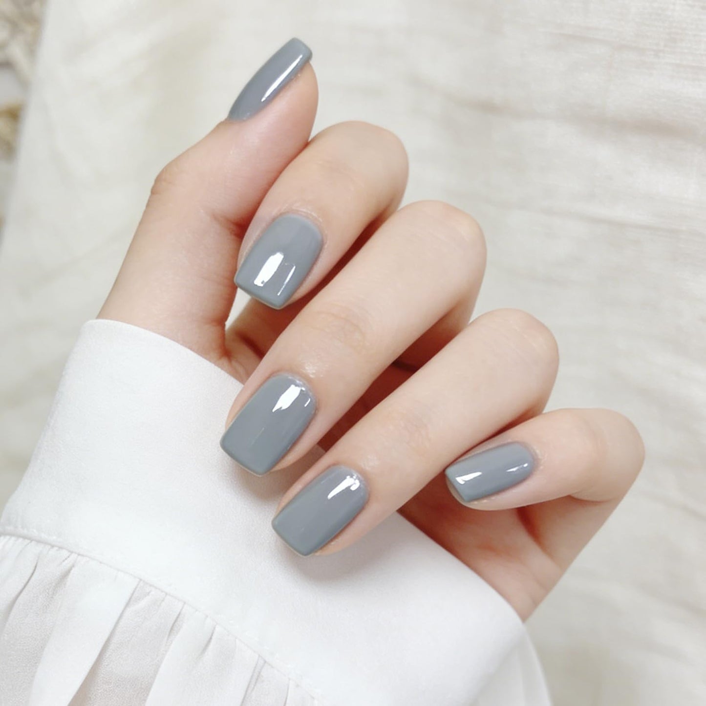 Vishine Classic Gray Serie Gel Nail Polish Set - 6 Different Gray Shades Glitter Polish Kit Popular Nail Art Design Soak Off LED Lamp Manicure Kit