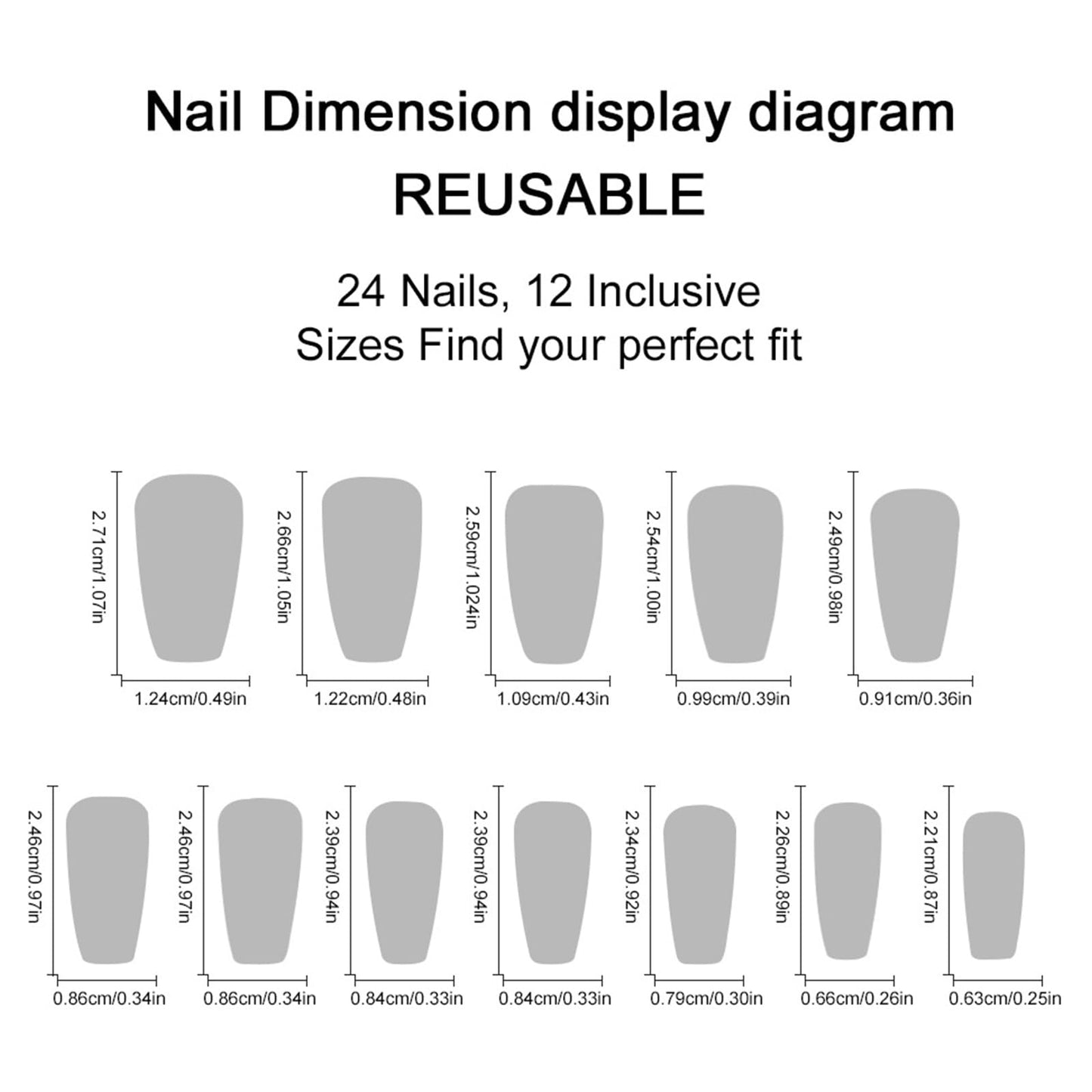 Gold Chrome Press on Nails Long Coffin Fake Nails Metallic Mirrored Glue on Nails Golden Metal Punk False Nails Glossy Shiny Reusable Full Cover Acrylic Stick on Nail for Women 24Pcs