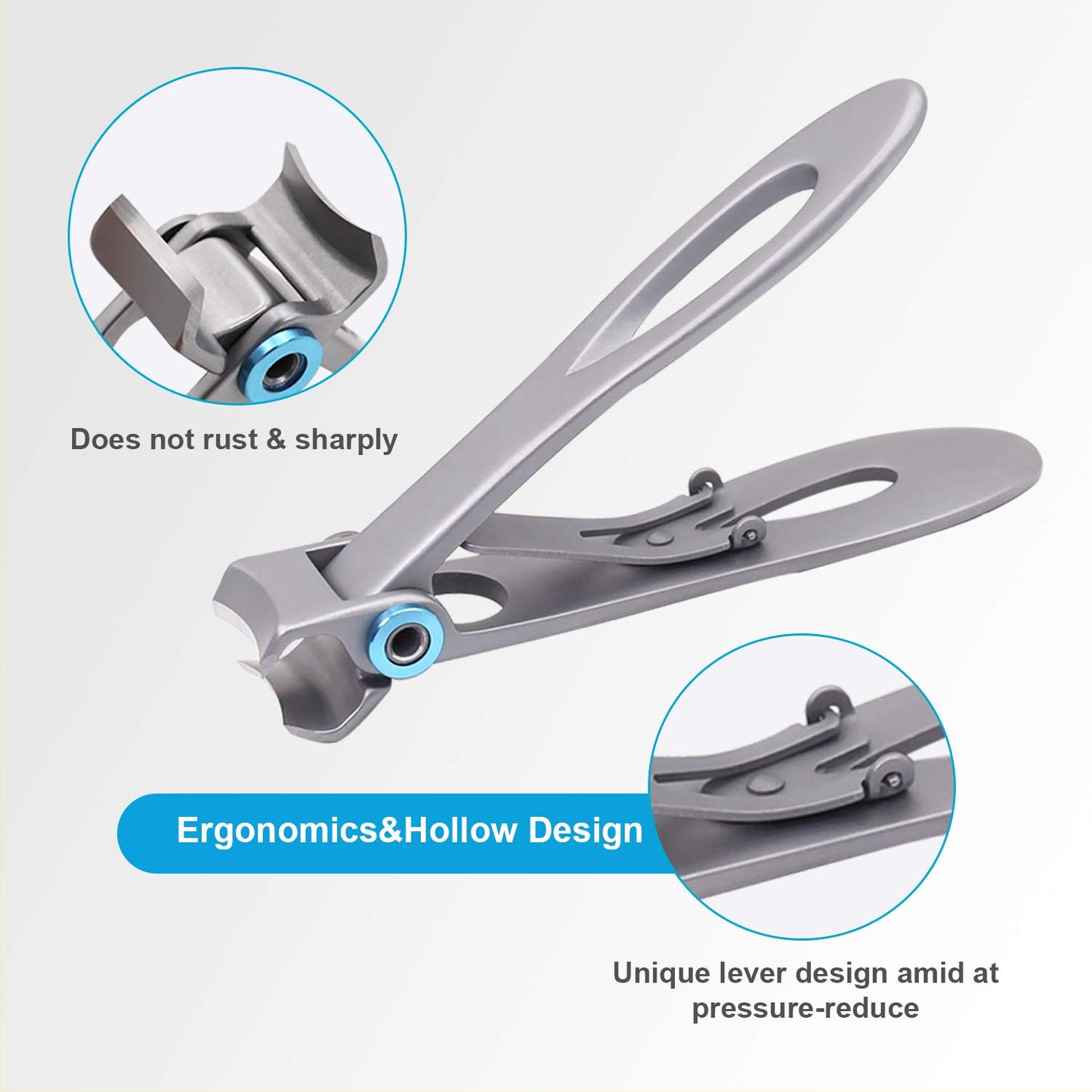 Thick Toenail Clippers, Podiatrist Toe Nail Clippers for Ingrown & Thick & Men & Seniors Toenail and Nail Surgical Grade Stainless Steel Toenail Trimmer Nipper (Red)