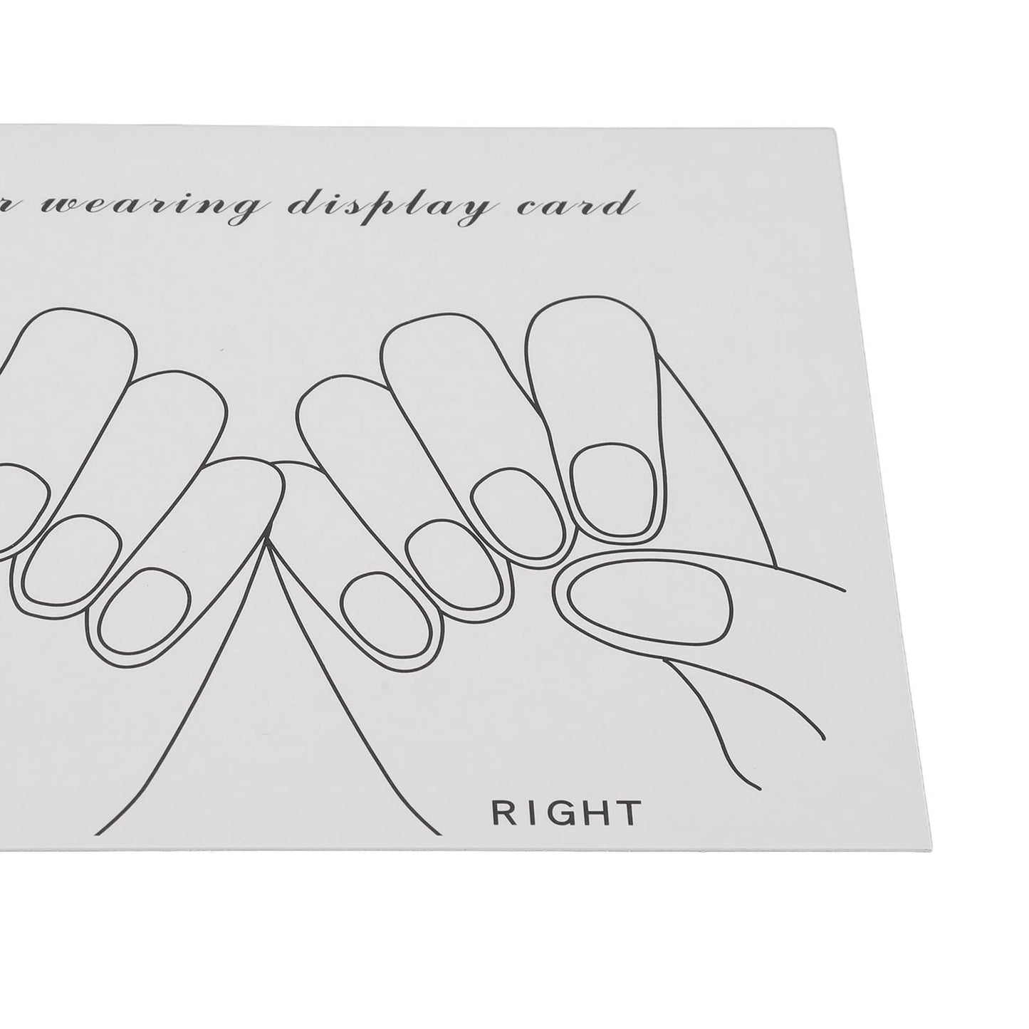 Nail Tips Display Card, Nail Art Color Showing Card, Finished Fake Nails Display Card, Finger Manicure Display Card, Nail Gel Polish Display, Hand Model Manicure