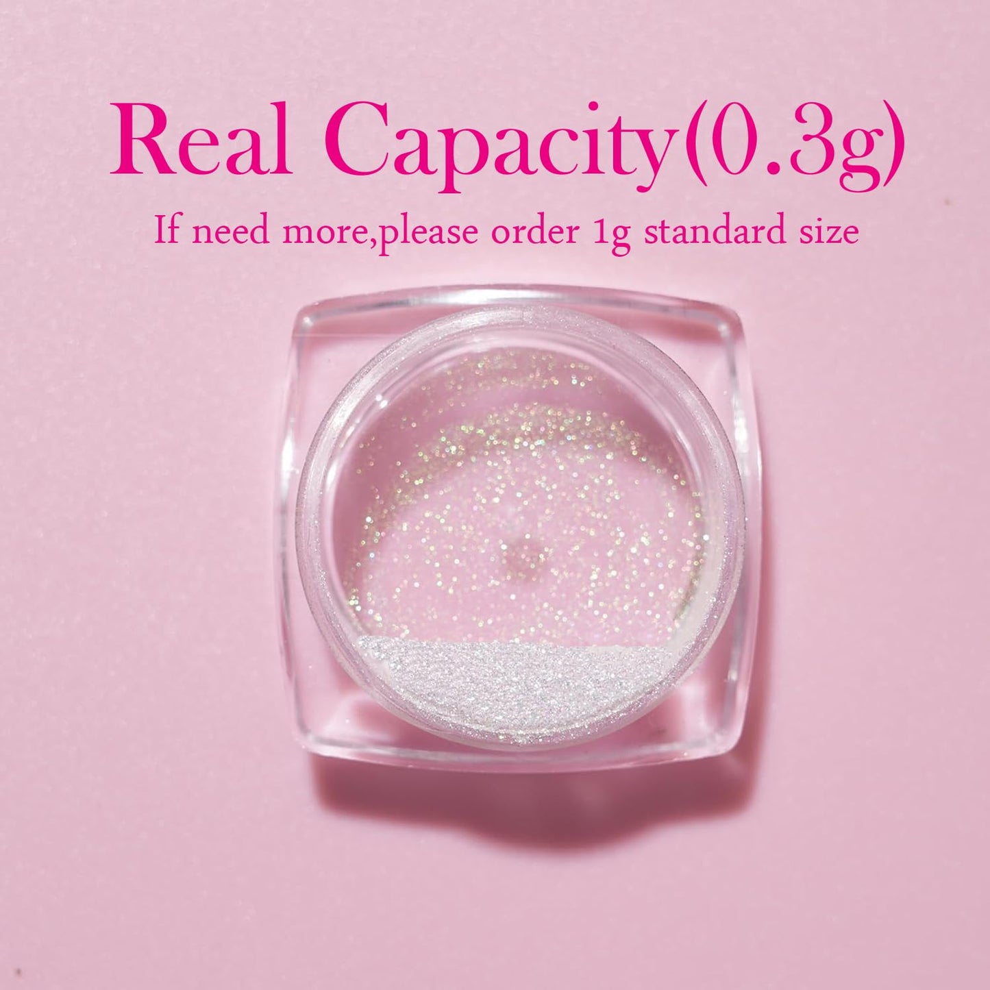Pretty Diva 0.3g Mermaid Unicorn Chrome Nail Powder, Aurora Iridescent Chrome Powders for Nails, Mermaid Powder for Gel Nails Chrome Mica Powder Manicure Pigment (Opal, 0.3g)