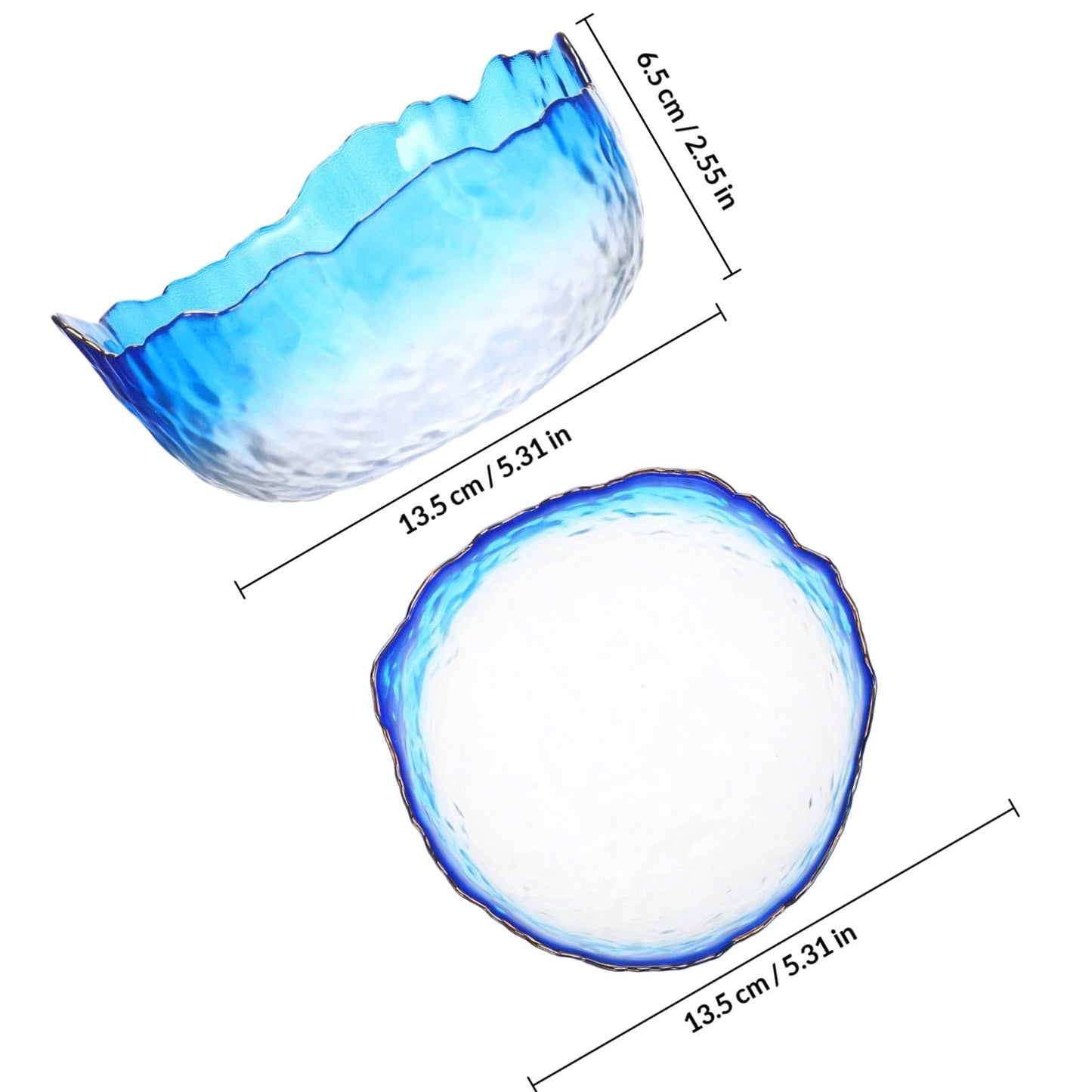 BESPORTBLE Nail Soaking Bowl 5.31In propanone Proof Manicure Soak off Bowl for Gel Polish Removal and Cuticle Softening Nail Art Supplies