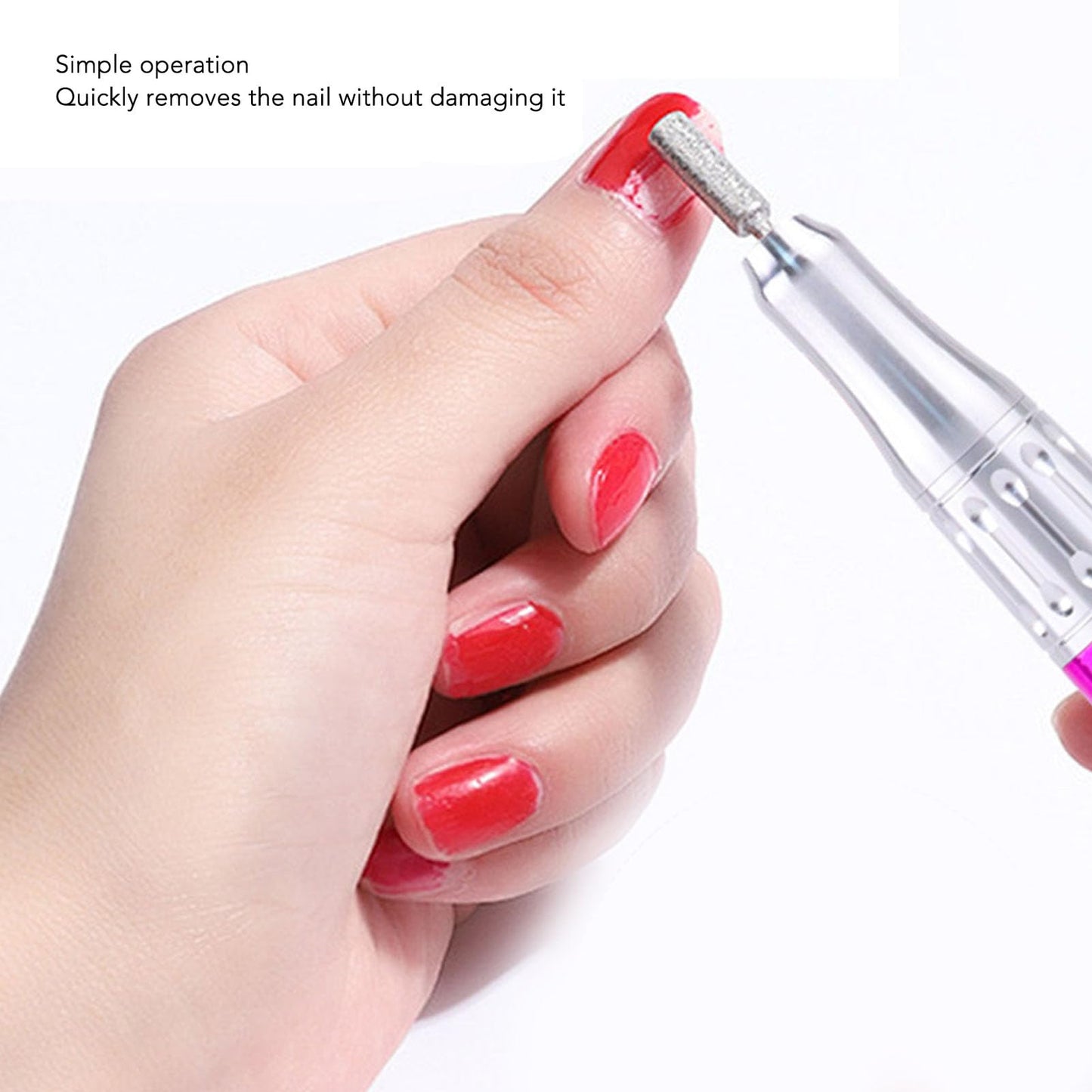35000RPM Cordless Electric Nail Drill Pen, Professional Rechargeable Nail Drill Machine with Adjustable Speed, Portable Nail File Kit for Acrylic Gel Nails, Salon & Home Use